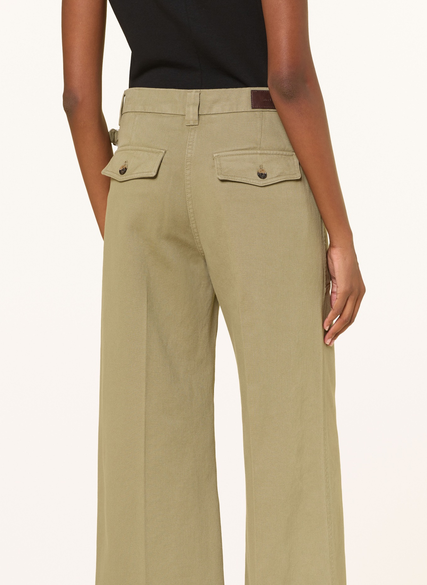 windsor. Wide leg jeans: 327 Bright Green 327