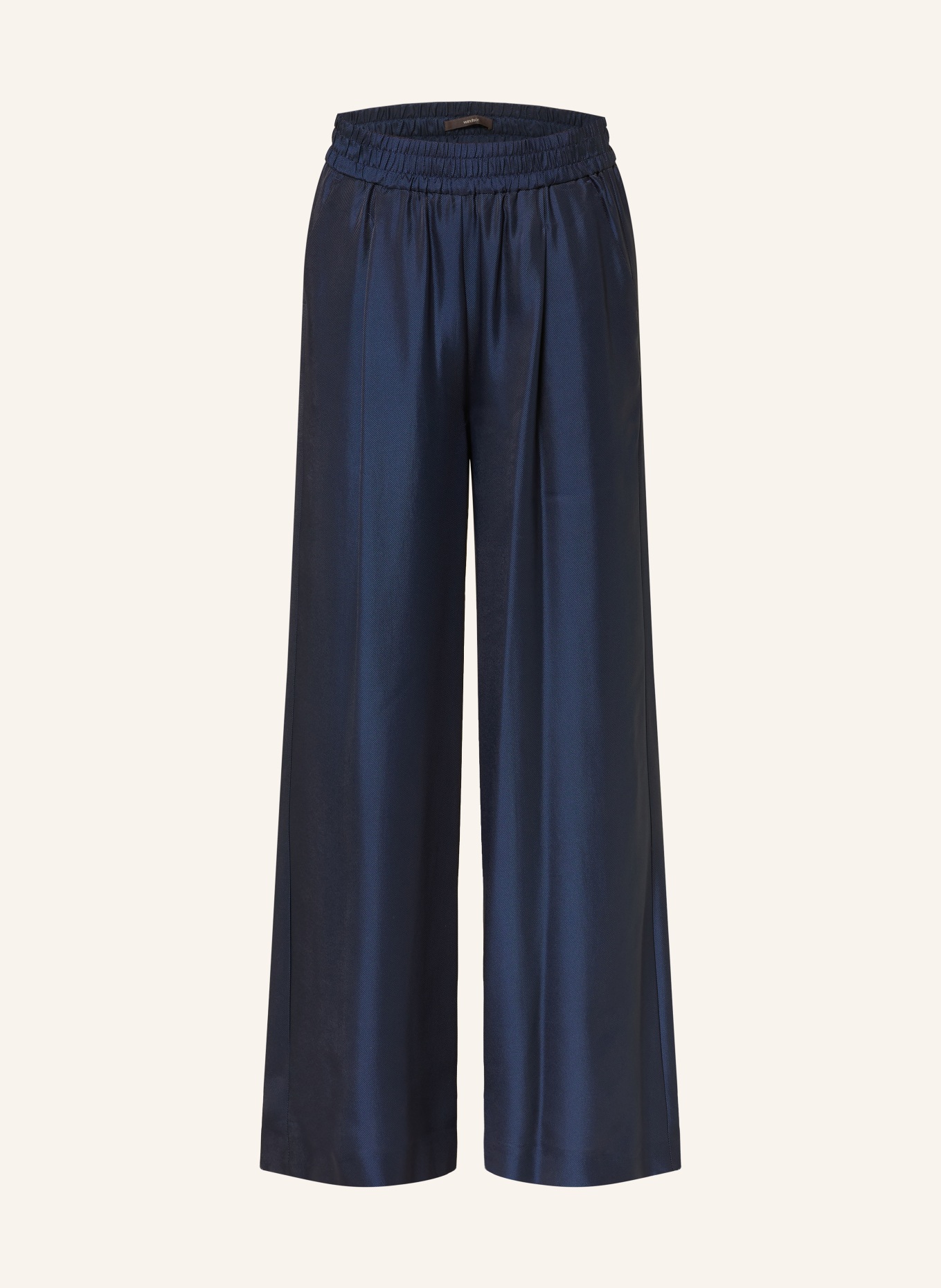 windsor. Marlene-broek met zijde: DONKERBLAUW