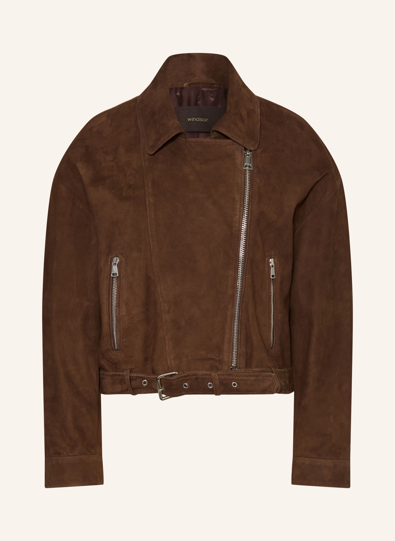 windsor. Lederjacke: DUNKELBRAUN