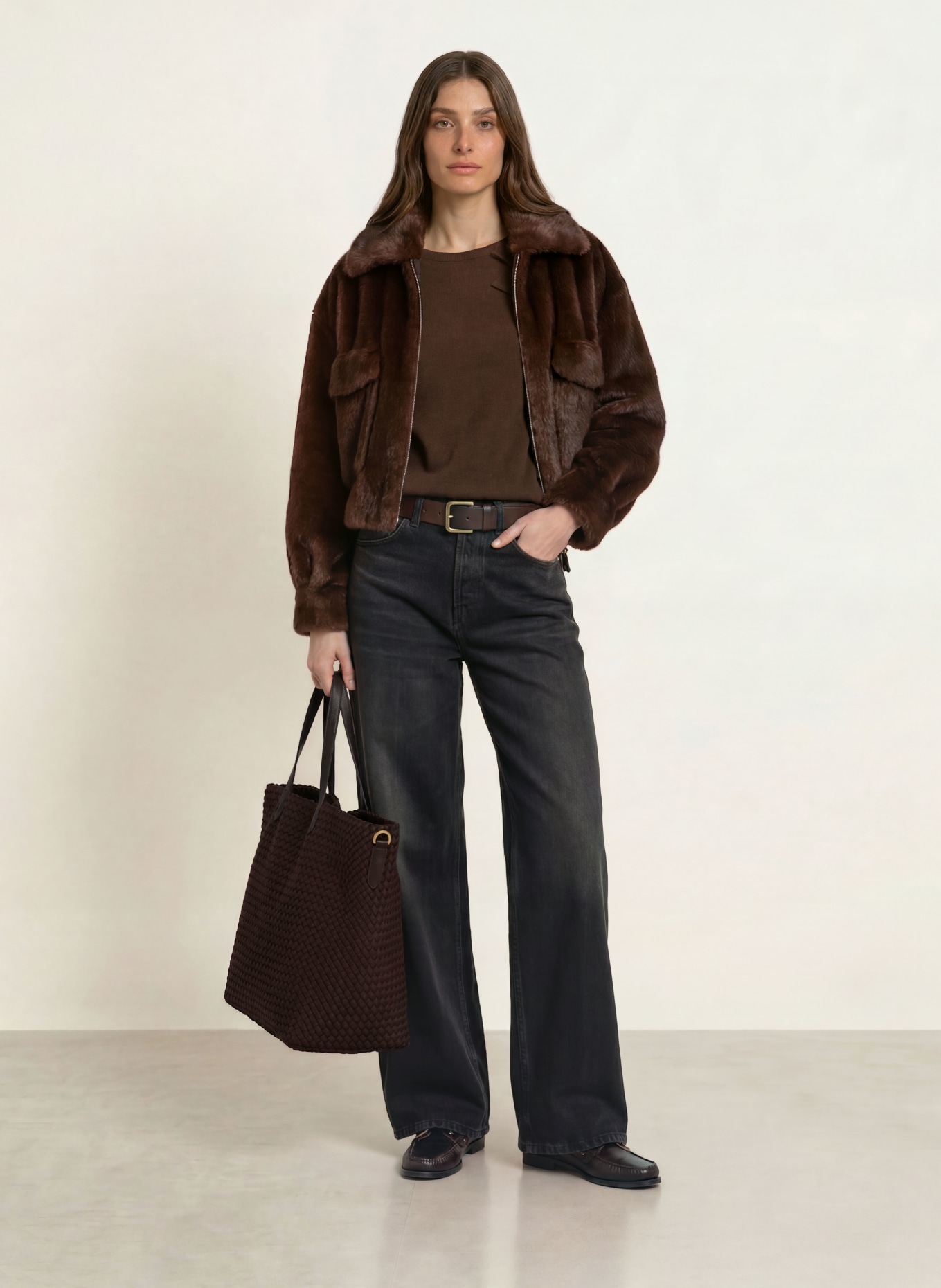 Naghedi Sac week-end GENEVA: MARRON FONCÉ