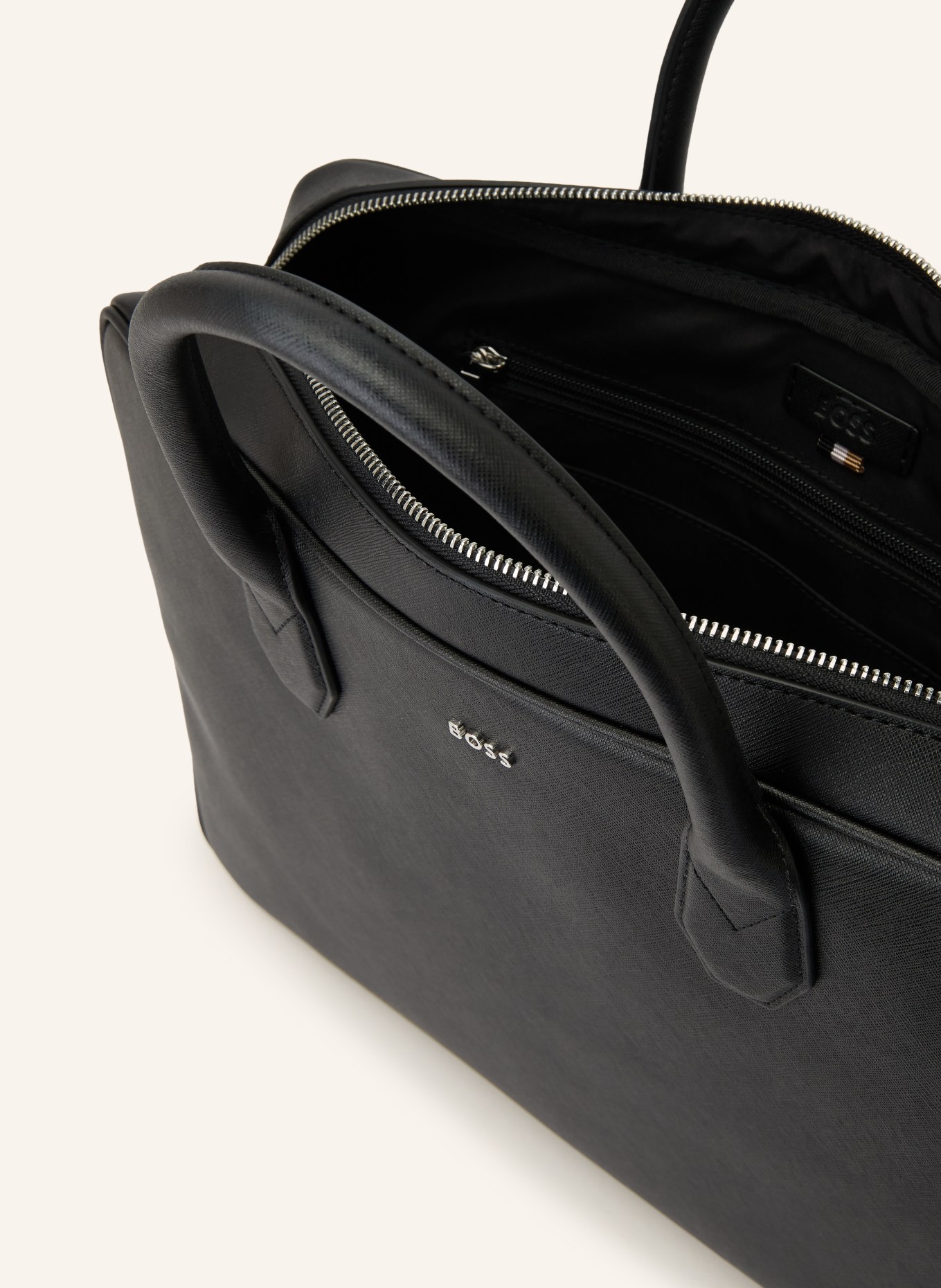 BOSS Laptop-Tasche NORTHON: SCHWARZ / SILBER
