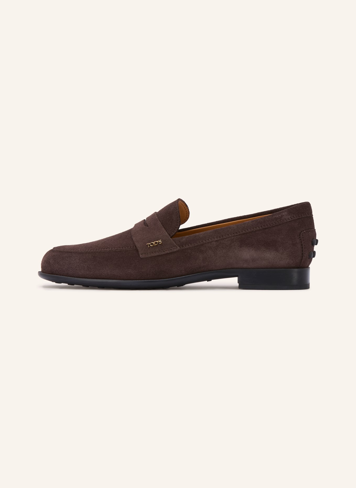 TOD'S Penny-Loafer: DUNKELBRAUN / GOLD