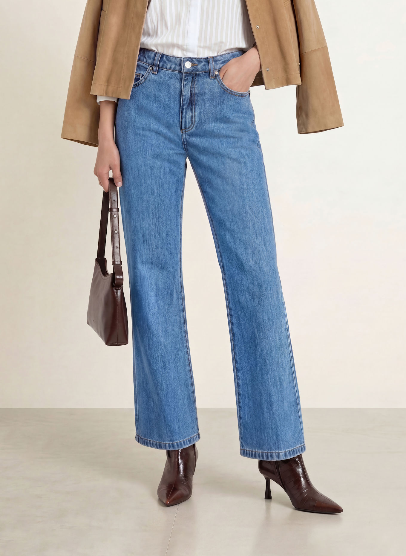 MAX & Co. Wide leg jeans LIRICHE: 001 NAVY