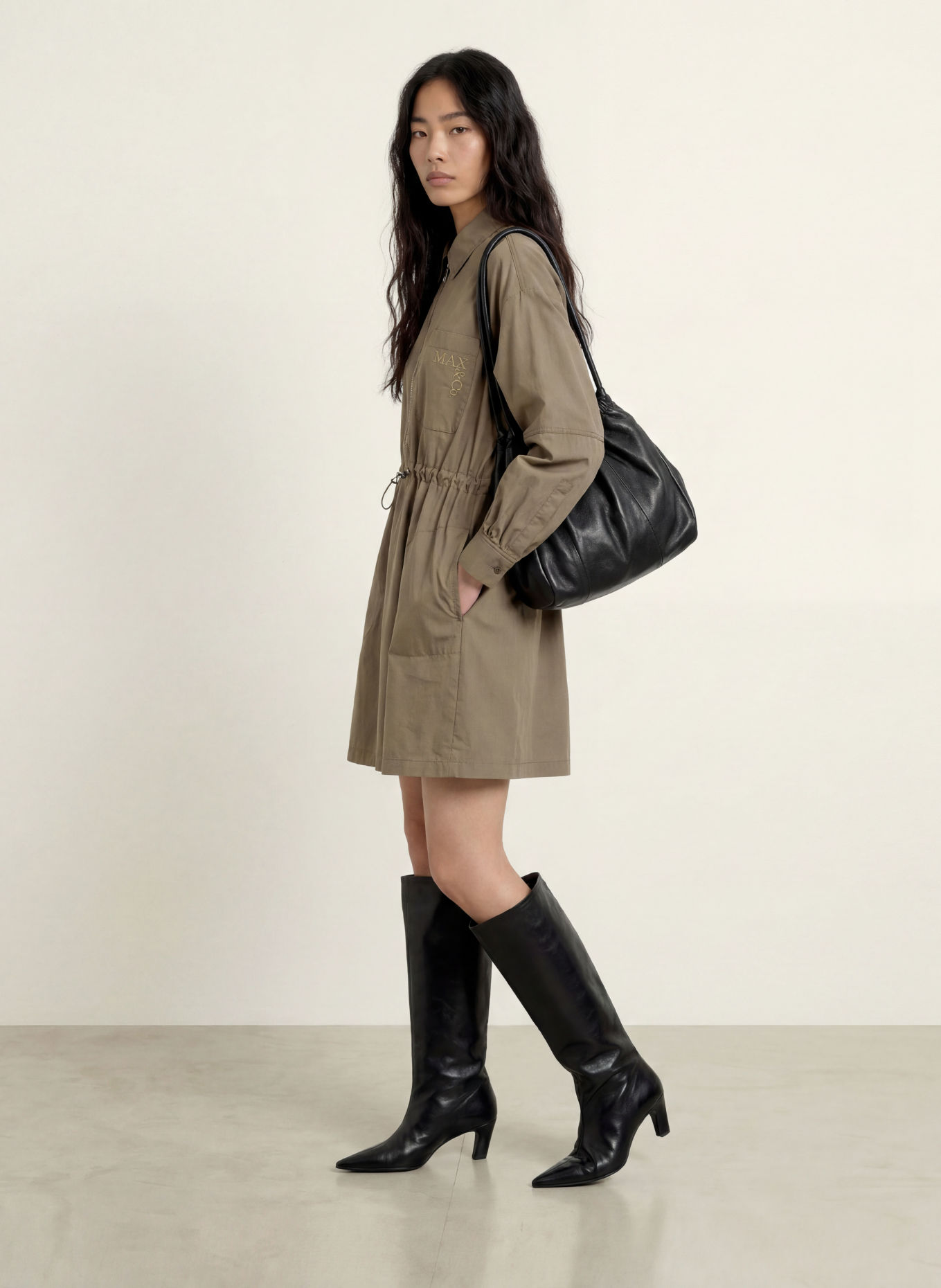 MAX & Co. Kleid ATTUALE: KHAKI