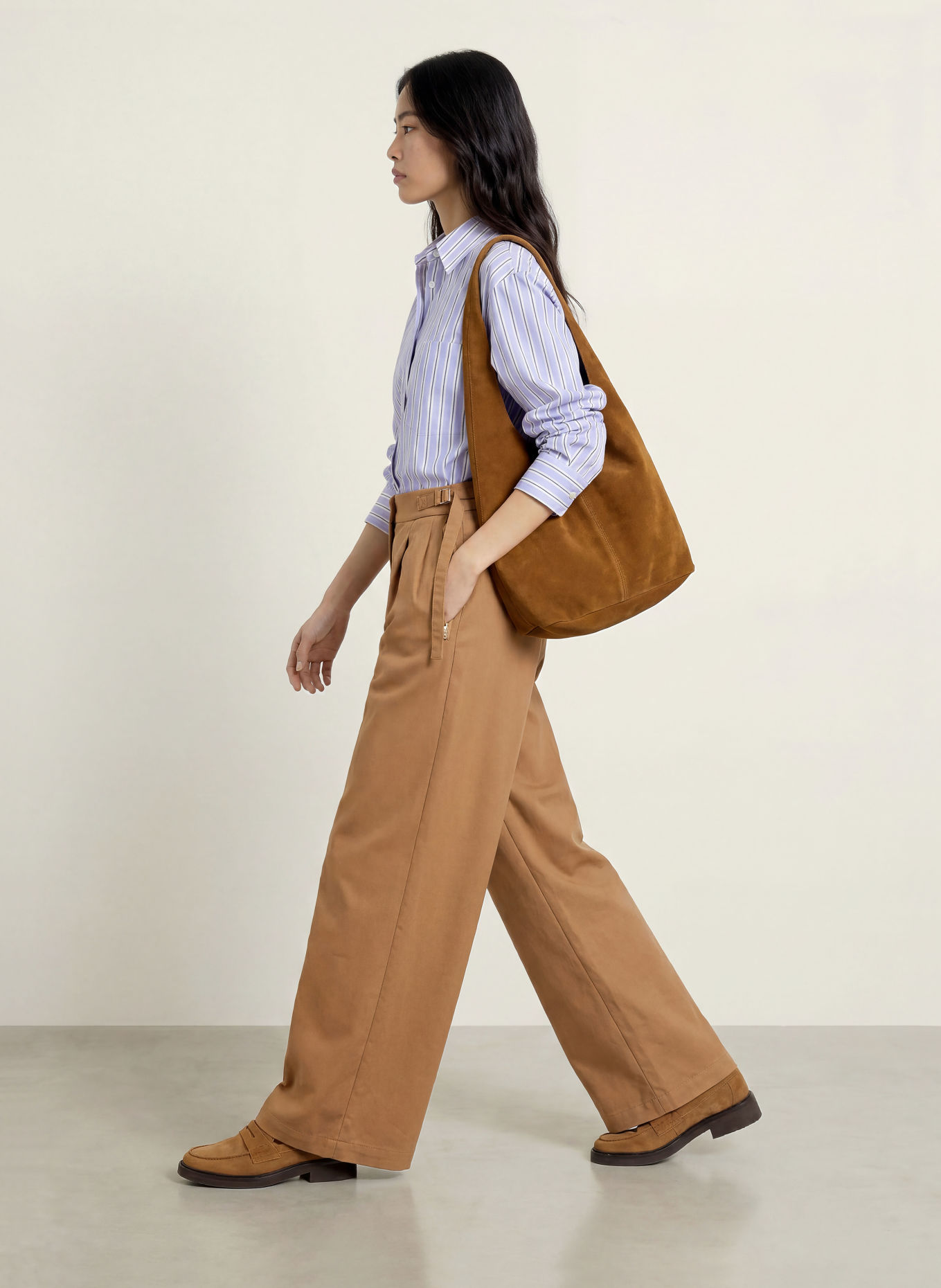 MAX & Co. Marlene-bukser TALLERO: COGNAC