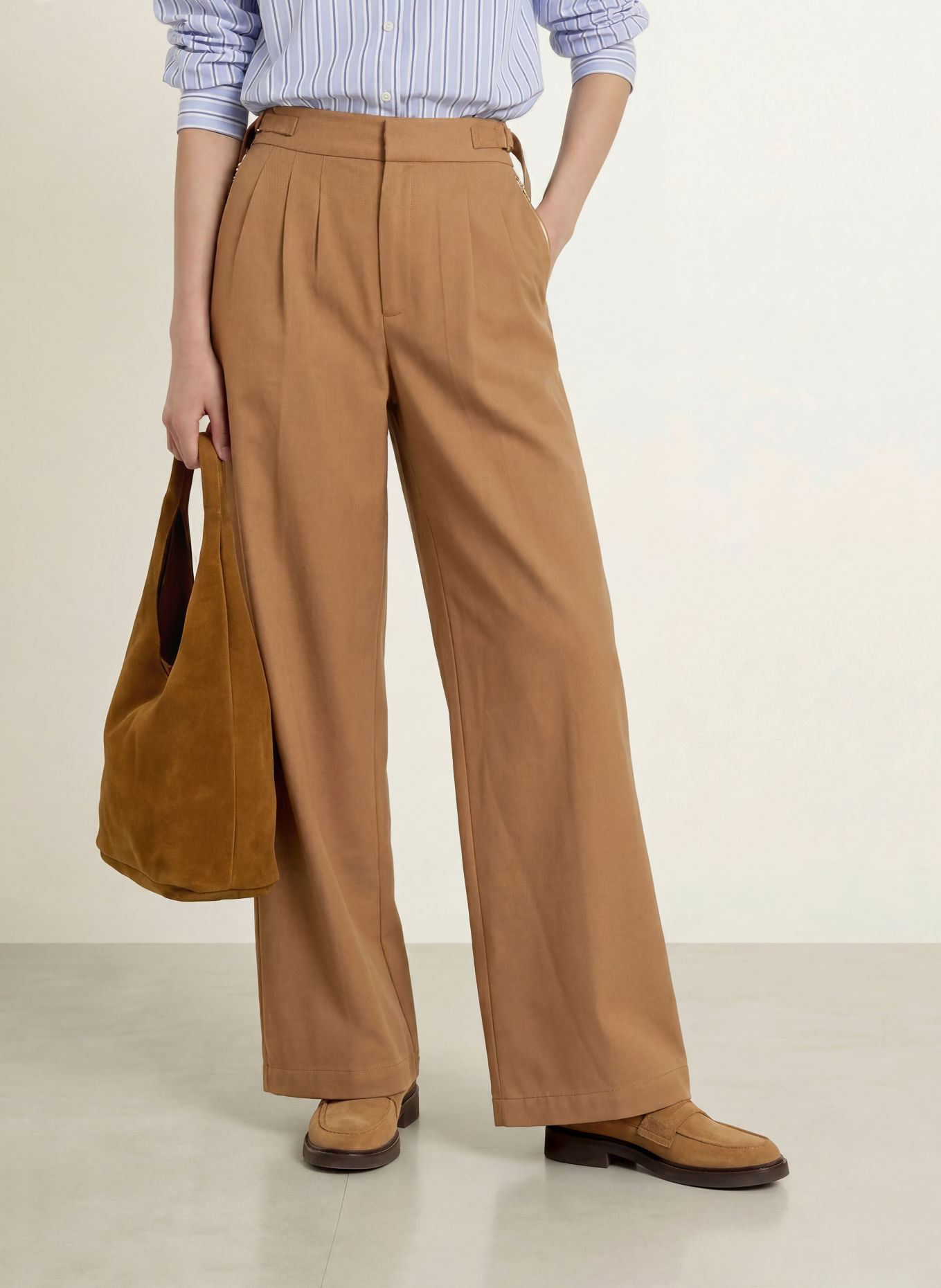 MAX & Co. Marlene-bukser TALLERO: COGNAC
