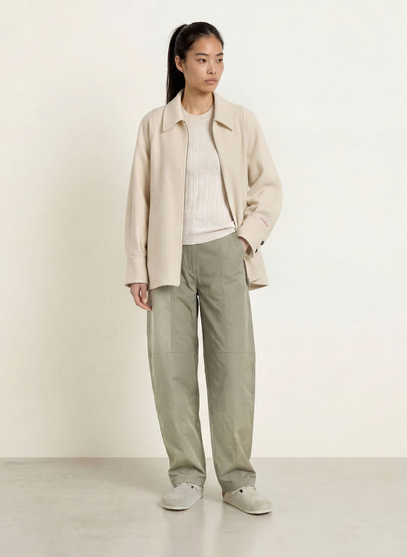 MAX & Co. Jacke SAGGINA aus Schurwolle: ECRU