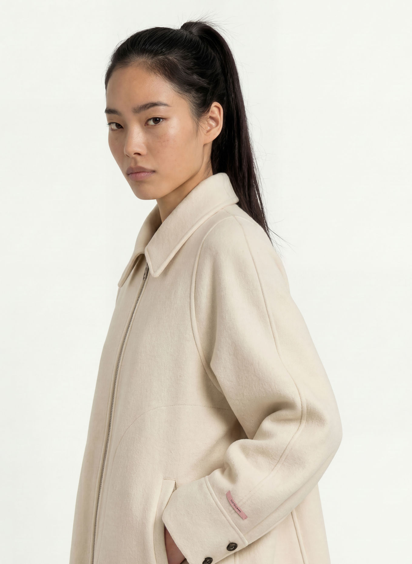 MAX & Co. Jacke SAGGINA aus Schurwolle: ECRU