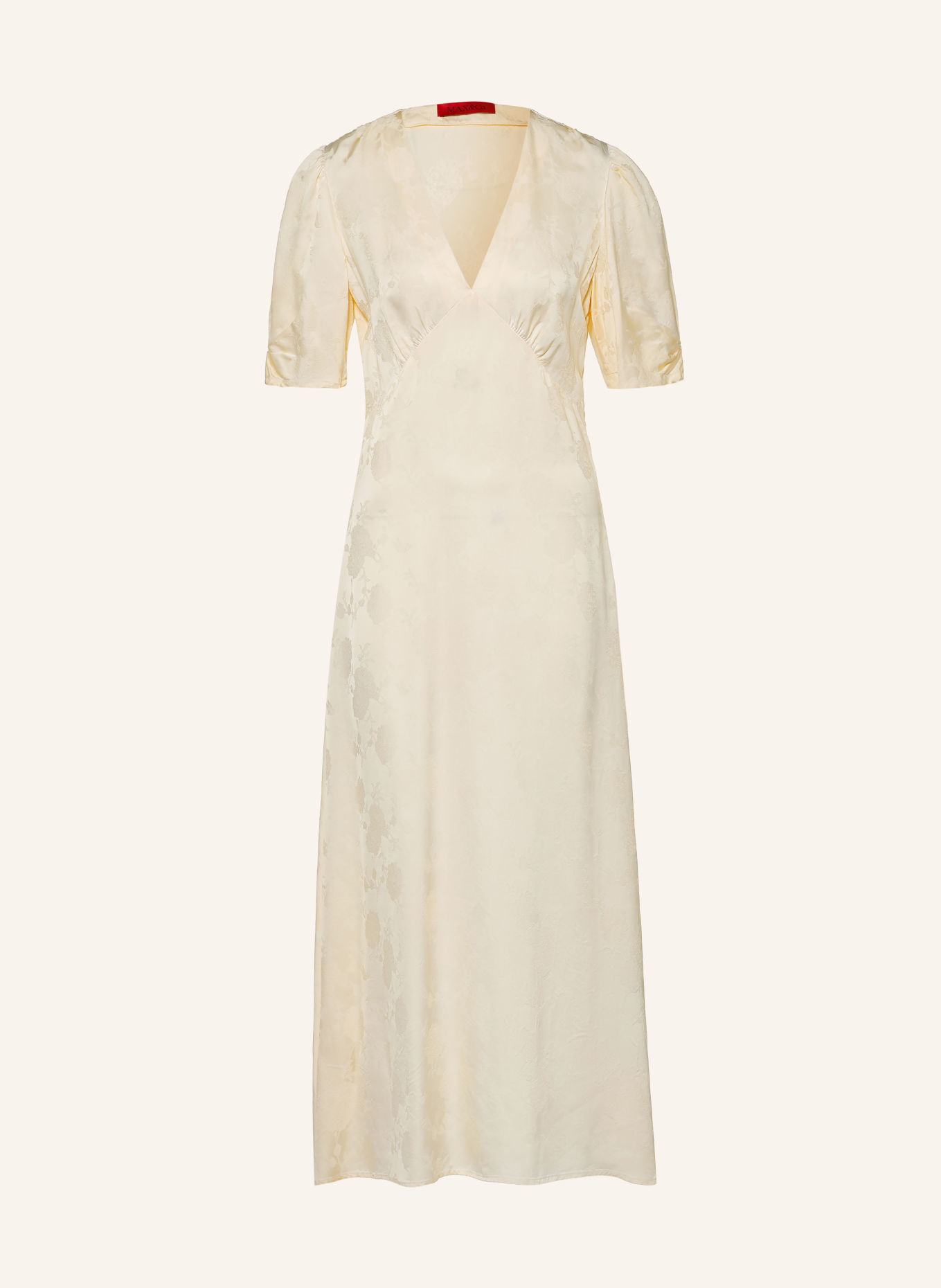 MAX & Co. Jacquard-Kleid FILM: ECRU