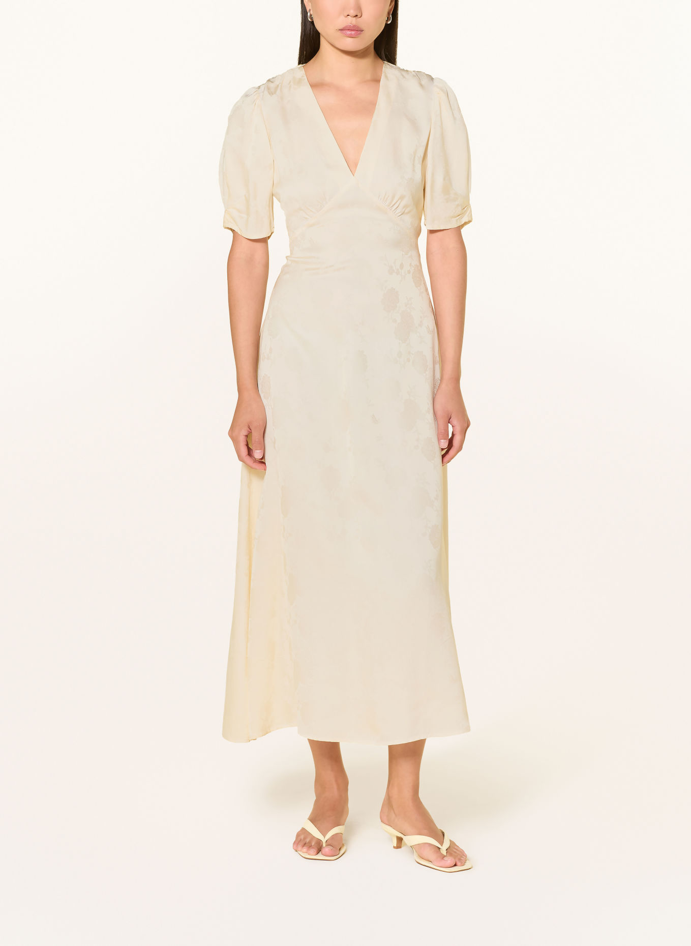 MAX & Co. Jacquard-Kleid FILM: ECRU