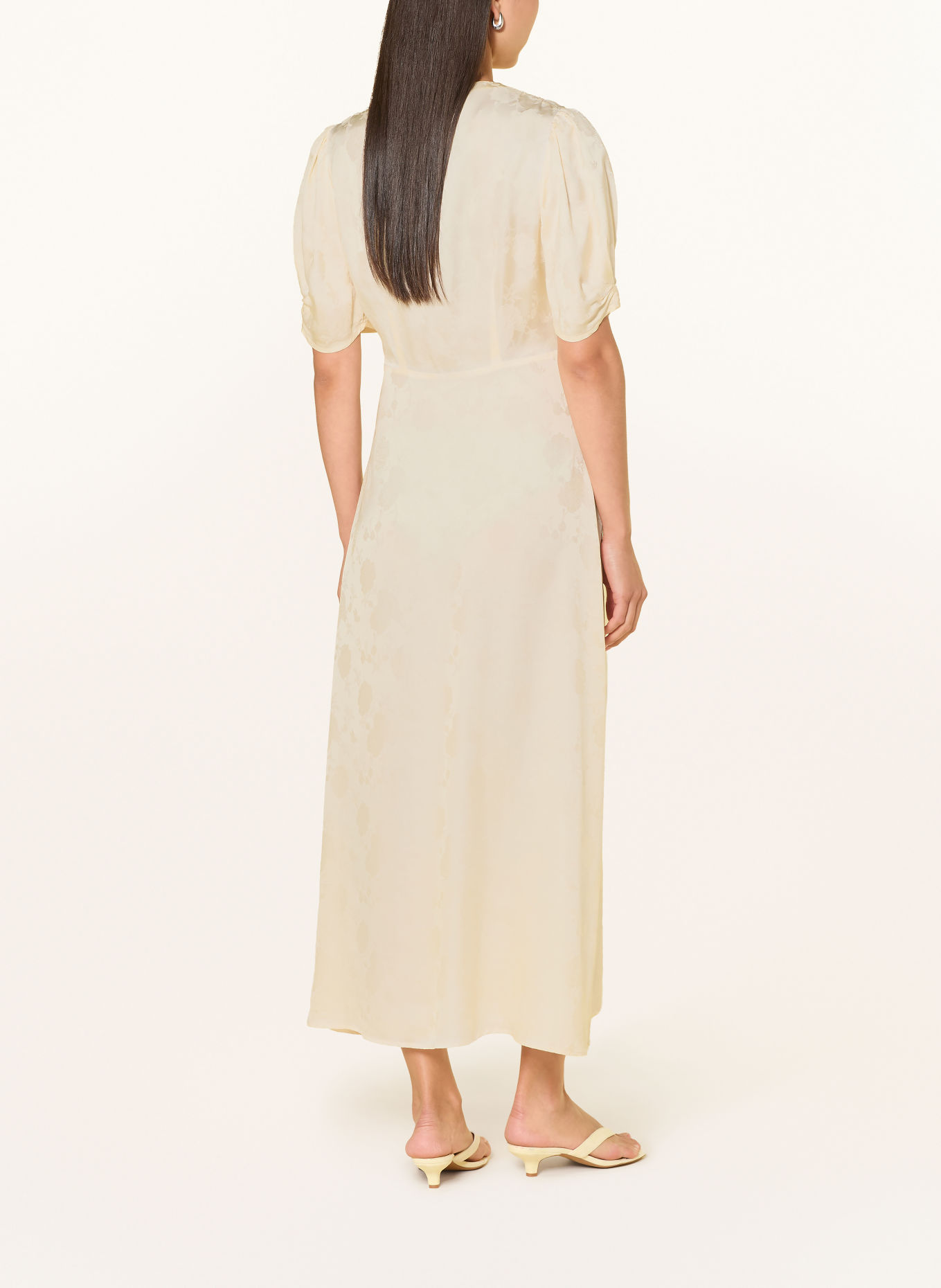 MAX & Co. Jacquard-Kleid FILM: ECRU