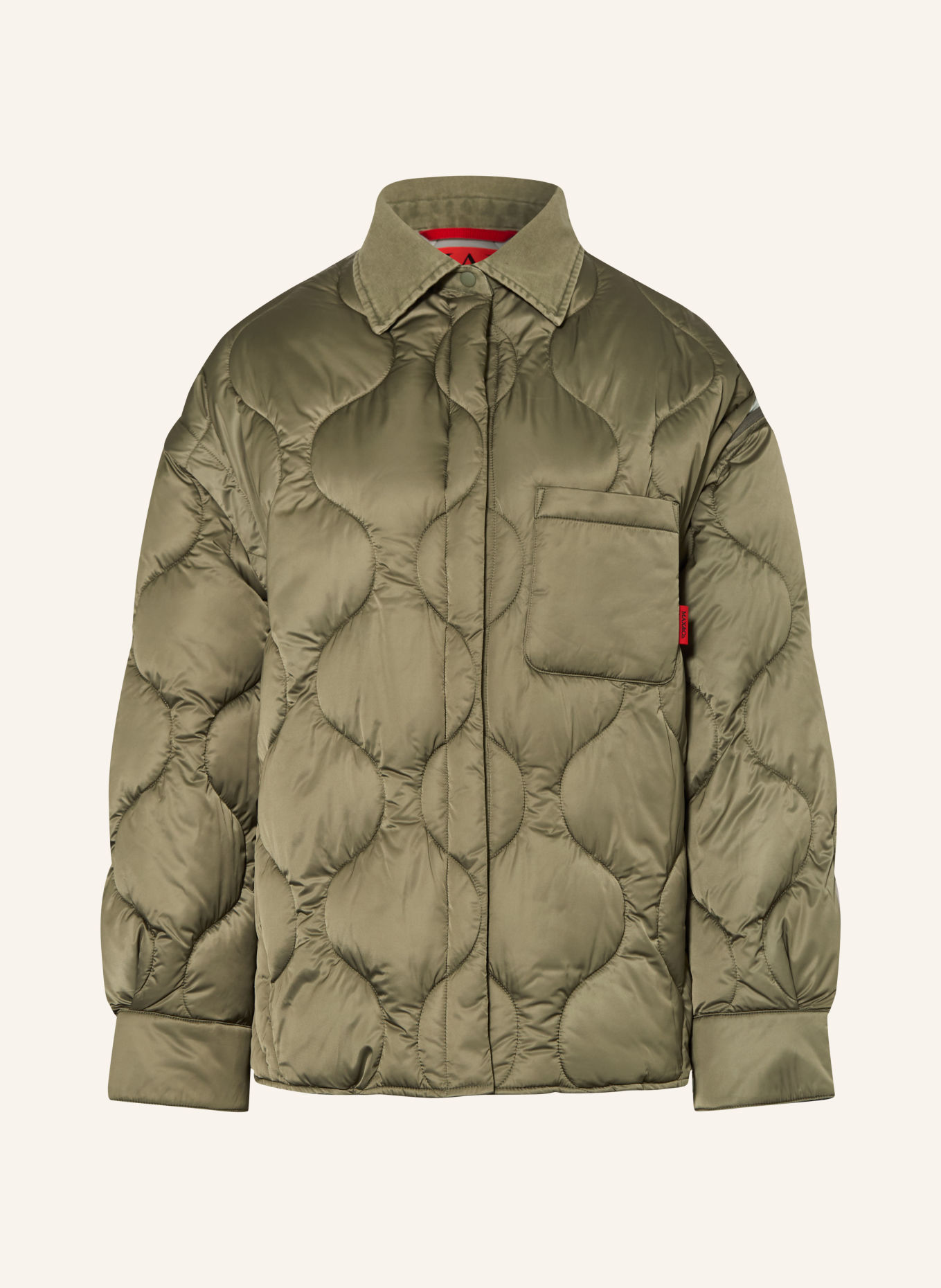 MAX & Co. Steppjacke GIUGNO mit abnehmbaren Ärmeln: OLIV