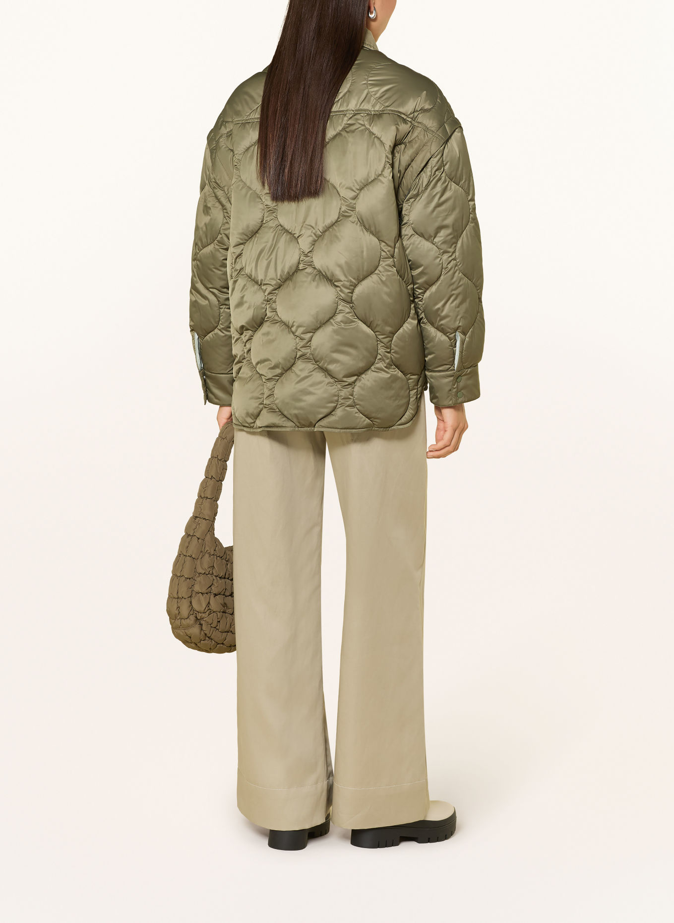 MAX & Co. Steppjacke GIUGNO mit abnehmbaren Ärmeln: OLIV