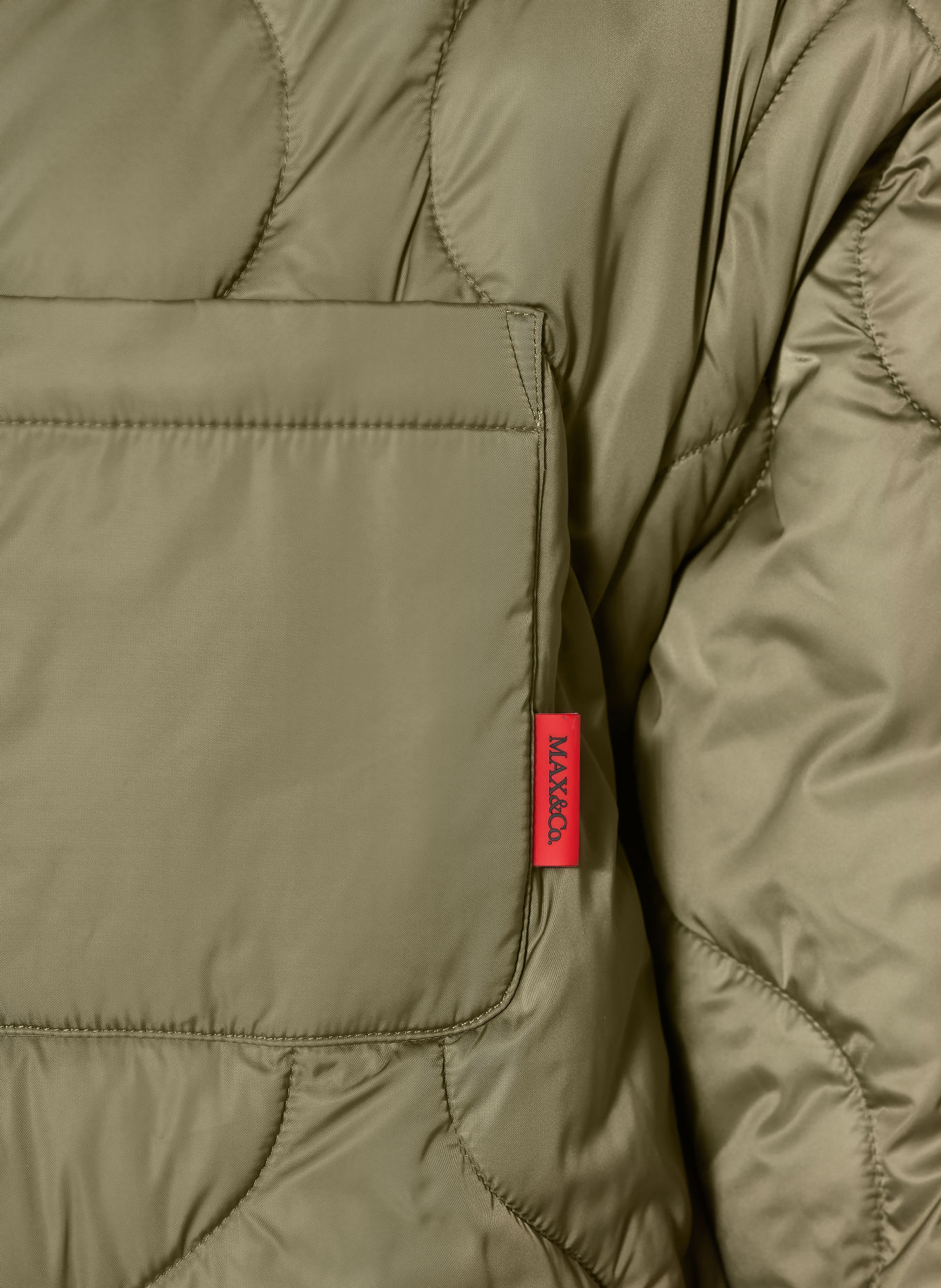 MAX & Co. Steppjacke GIUGNO mit abnehmbaren Ärmeln: OLIV