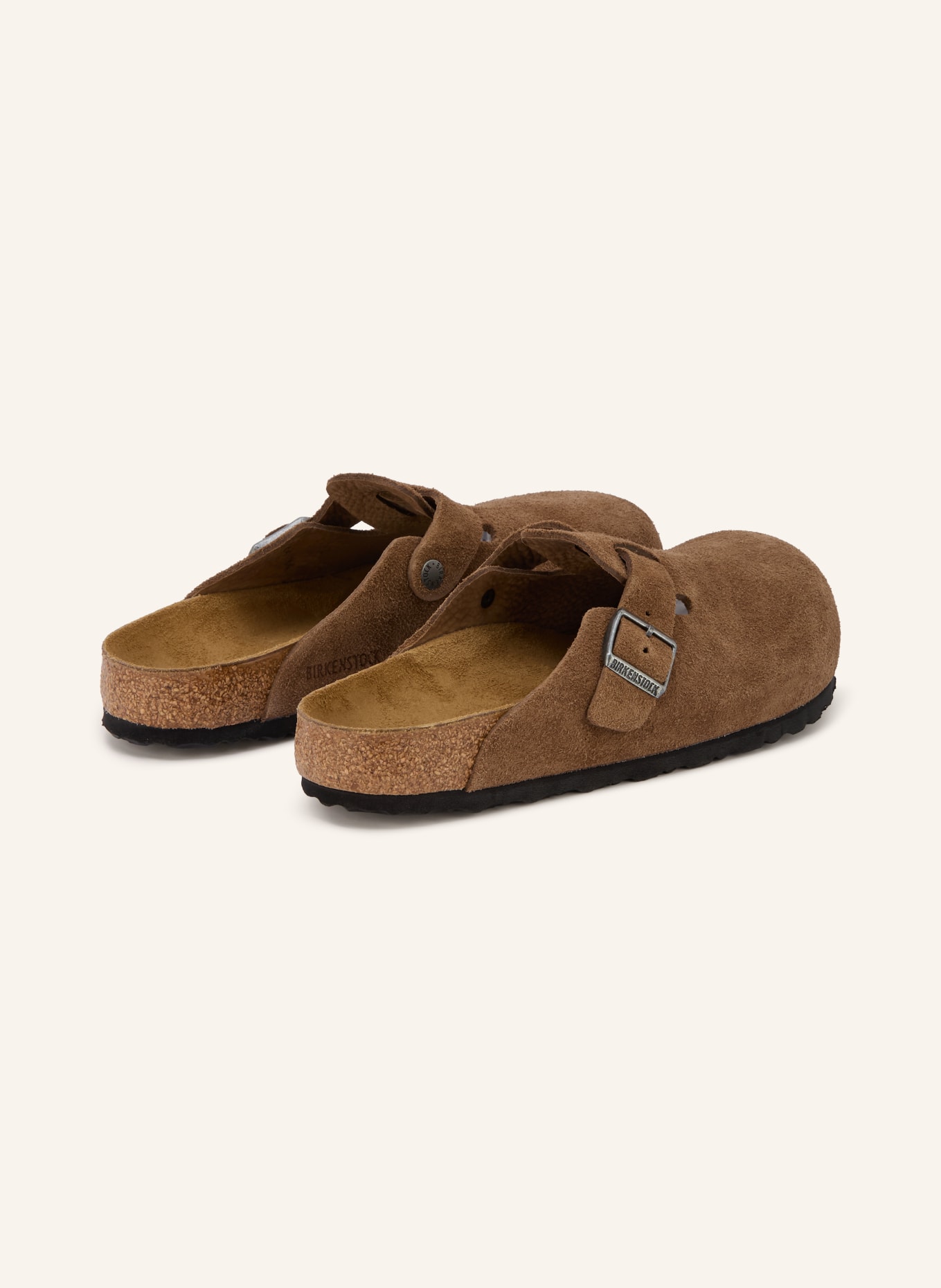 BIRKENSTOCK Pantofle BOSTON LEVE: HNĚDÁ