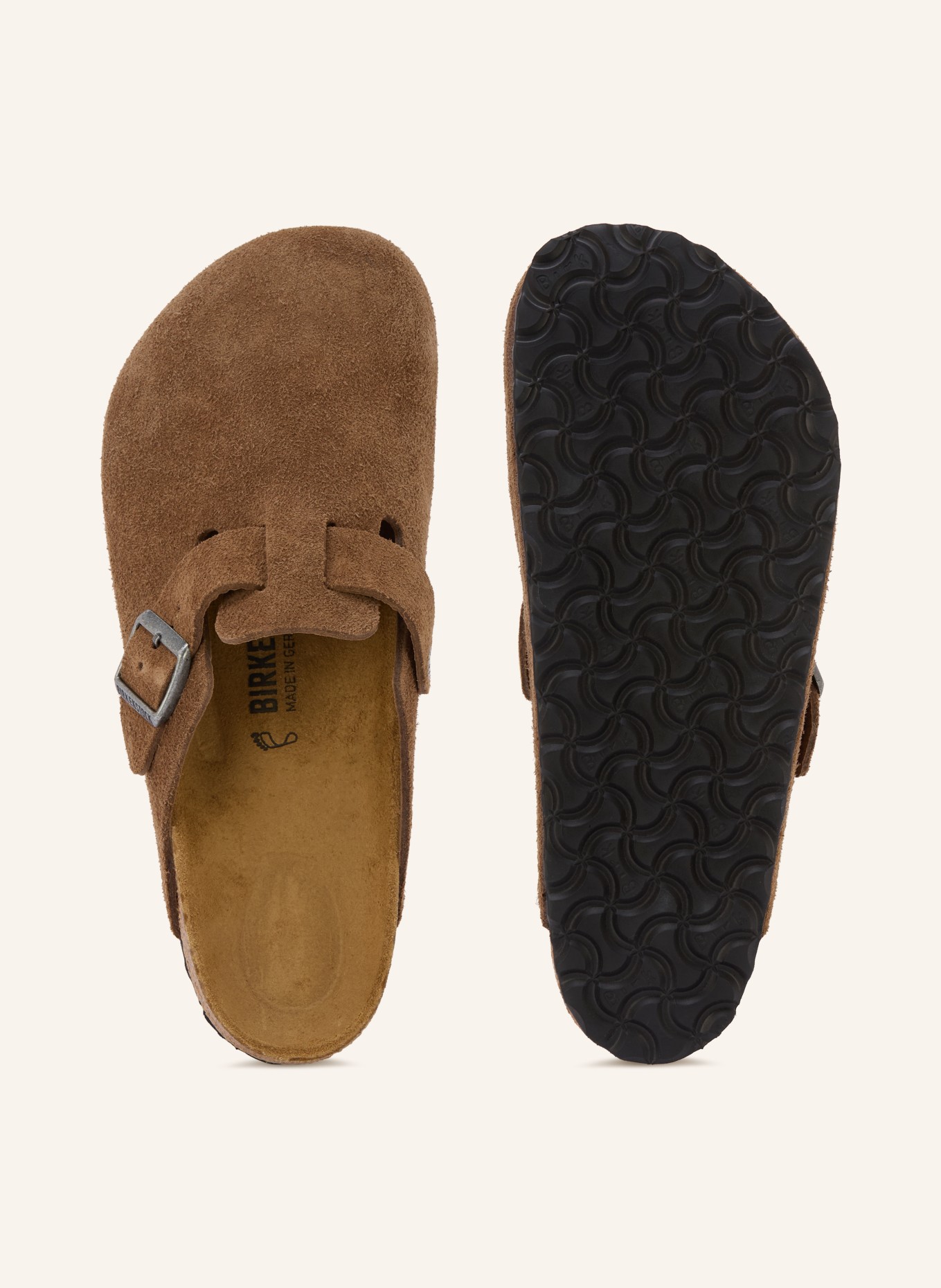 BIRKENSTOCK Pantofle BOSTON LEVE: HNĚDÁ