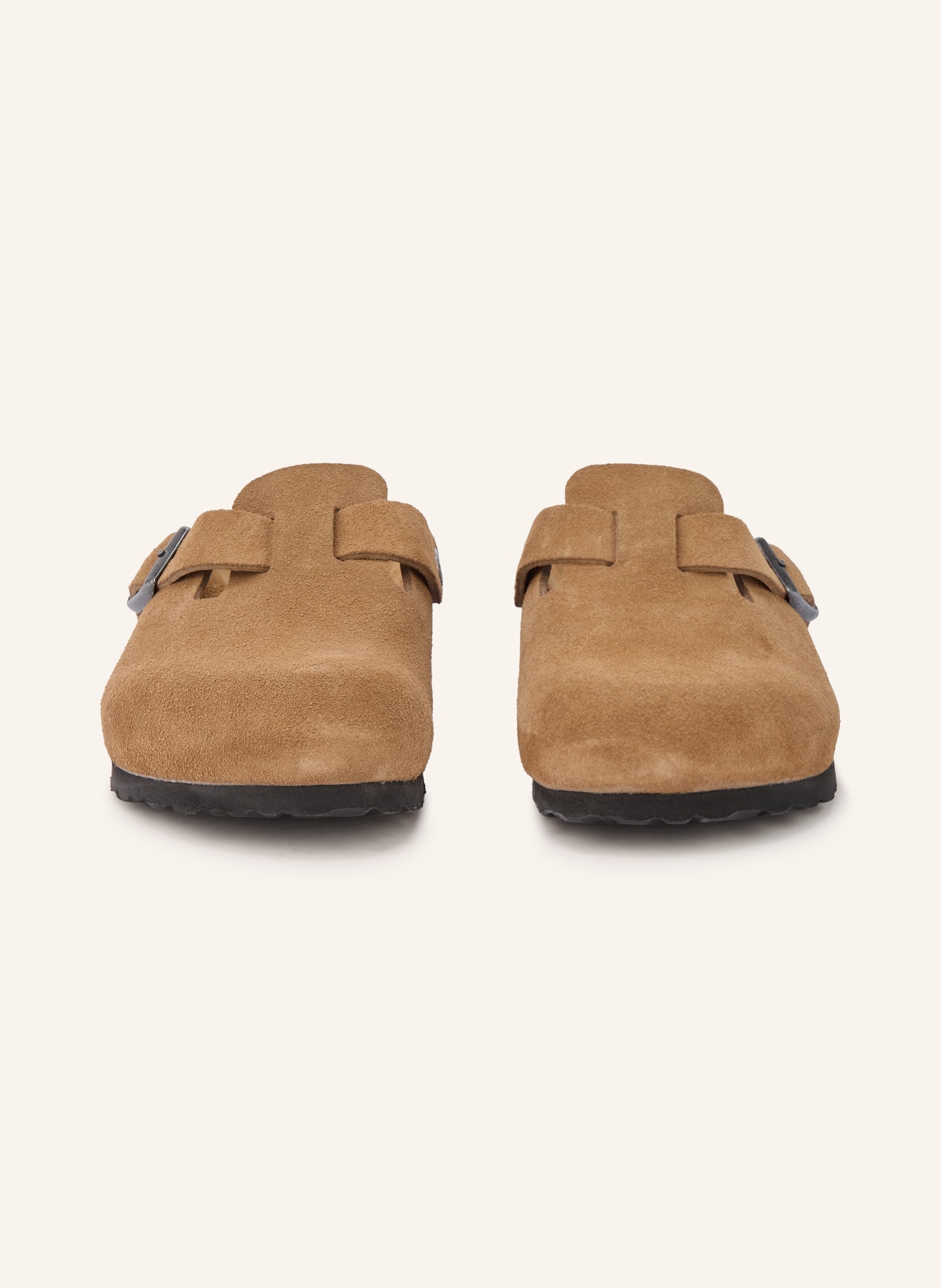 BIRKENSTOCK Klapki BOSTON LEVE: BRĄZOWY / SREBRNY