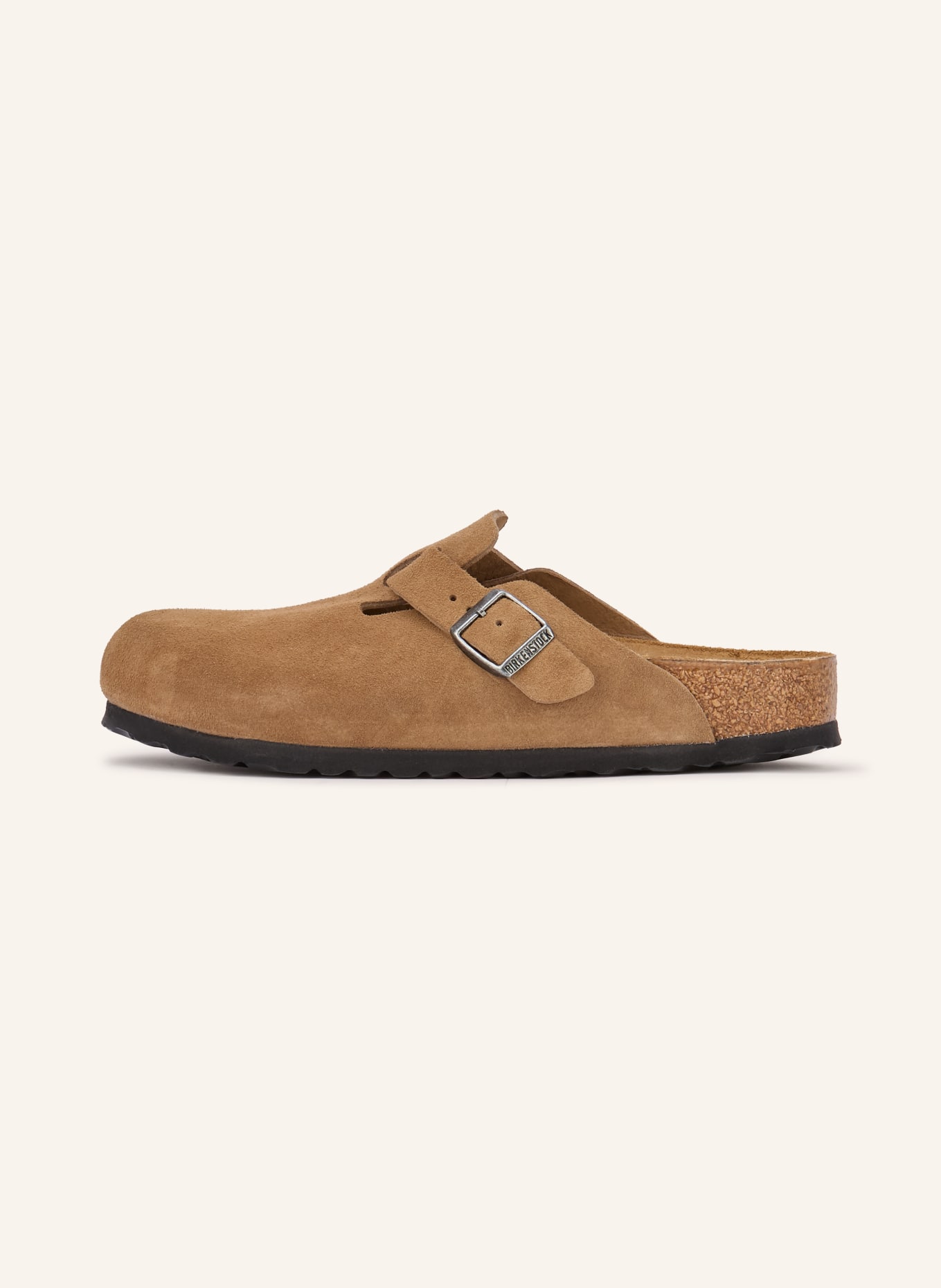 BIRKENSTOCK Klapki BOSTON LEVE: BRĄZOWY / SREBRNY