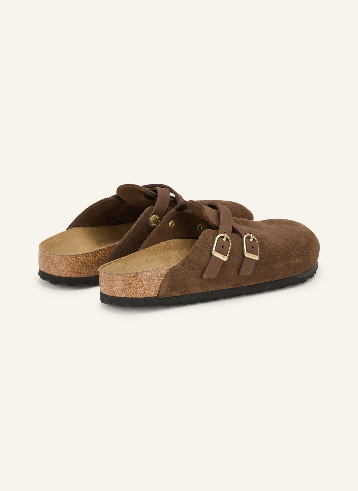 BIRKENSTOCK Sandales ouvertes BLAIR D-BUCKLE: MARRON FONCÉ / OR