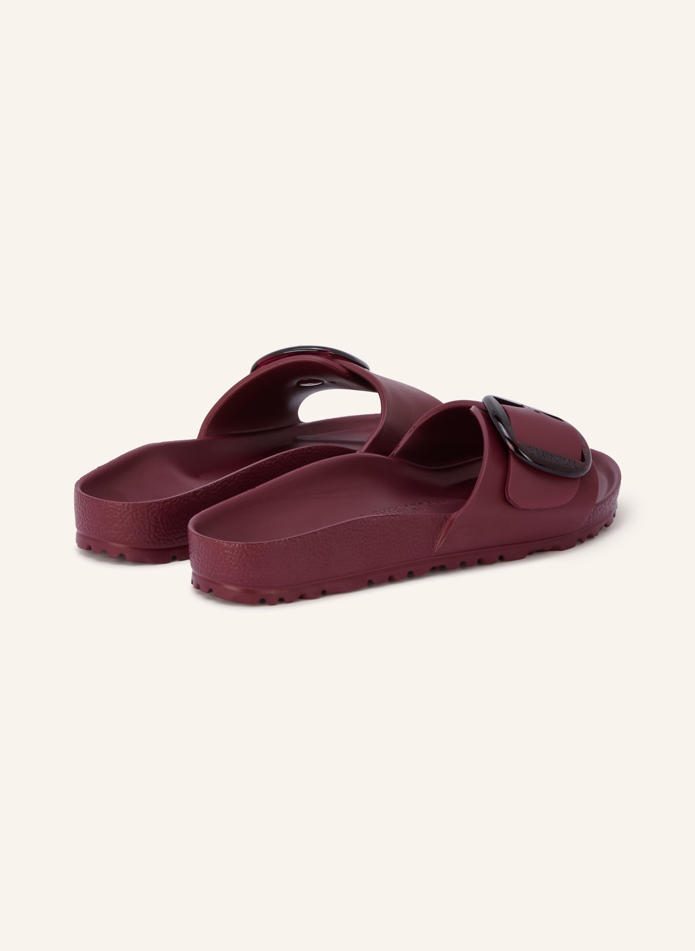 BIRKENSTOCK MADRID BIG BUCKLE Slides: DARK RED