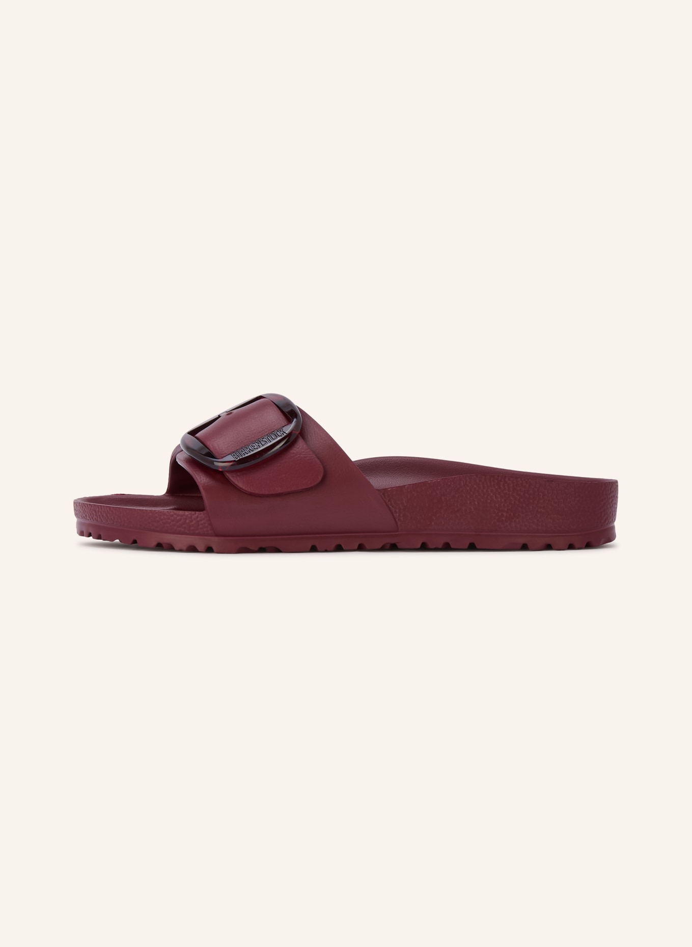BIRKENSTOCK MADRID BIG BUCKLE Slides: DARK RED