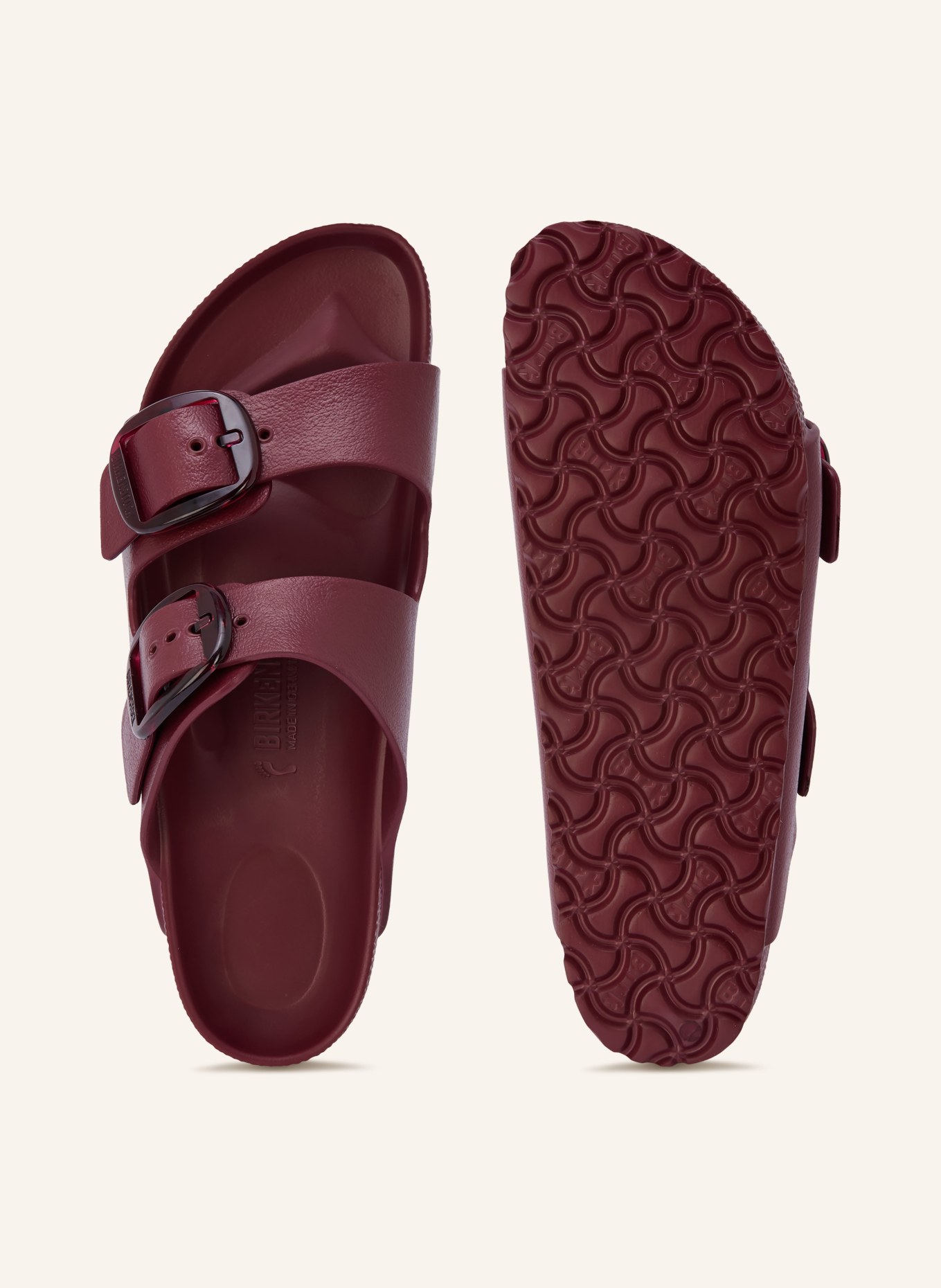 BIRKENSTOCK Pantoletten ARIZONA BIG BUCKLE: DUNKELROT