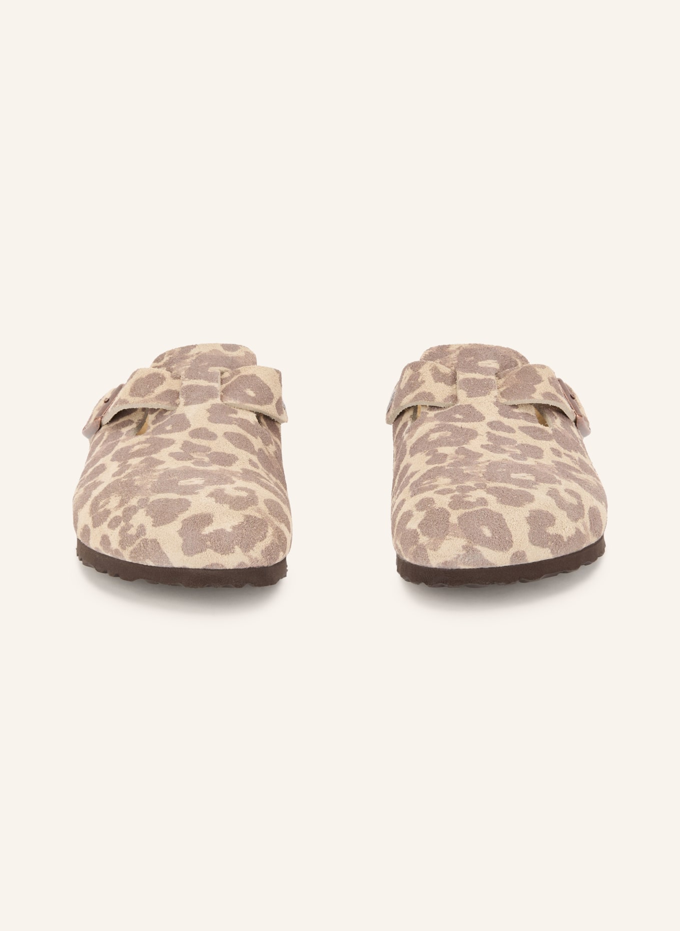 BIRKENSTOCK Muiltjes BOSTON BS: CRÈME / TAUPE