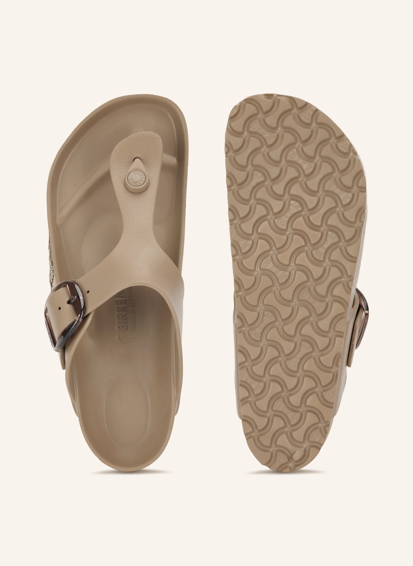BIRKENSTOCK Stringsandaler GIZEH BIG BUCKLE: TAUPE