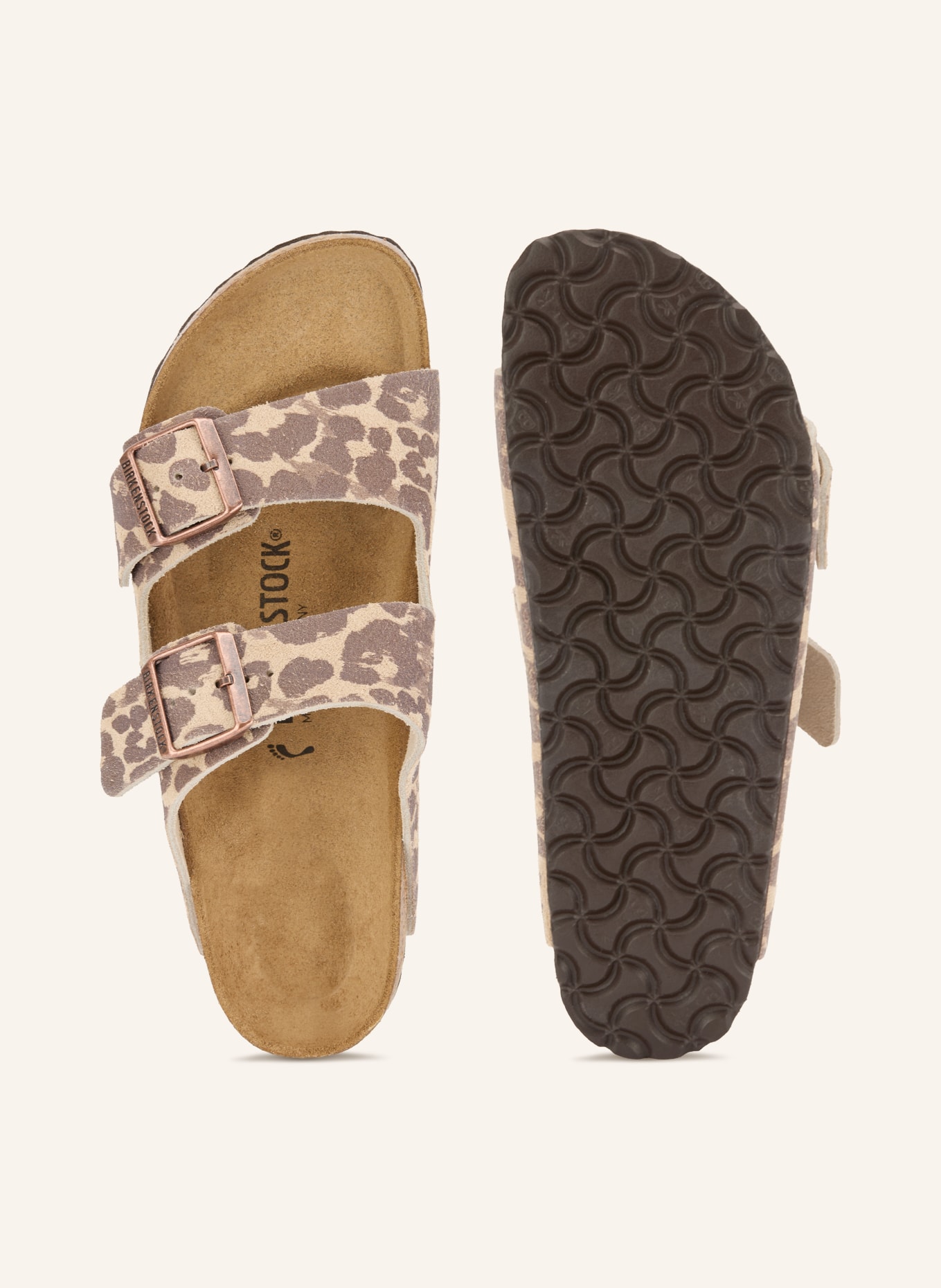 BIRKENSTOCK Muiltjes ARIZONA BS: CRÈME / TAUPE