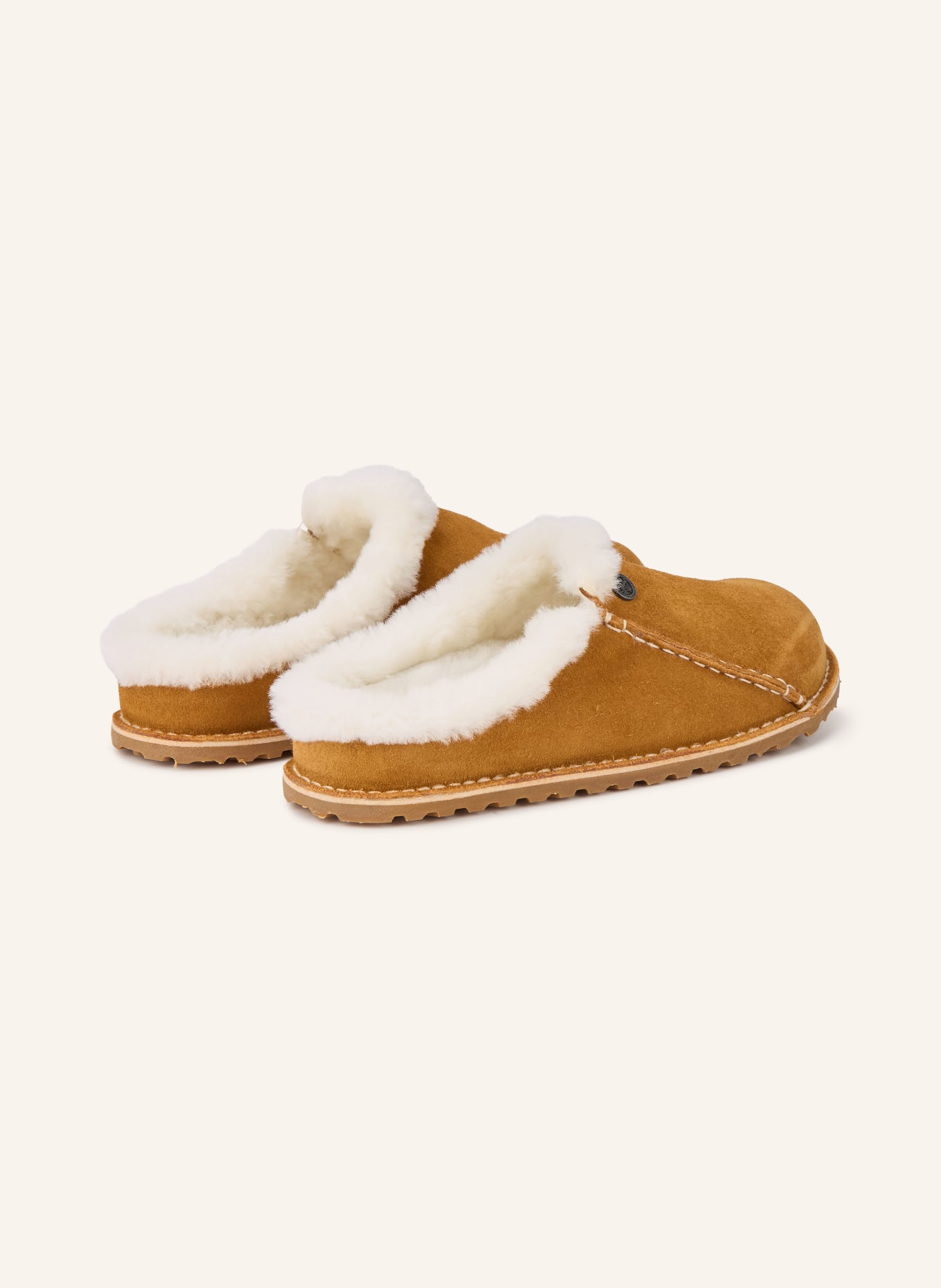 BIRKENSTOCK Klapki ZERMATT PREMIUM: JASNOBRĄZOWY / BIAŁY
