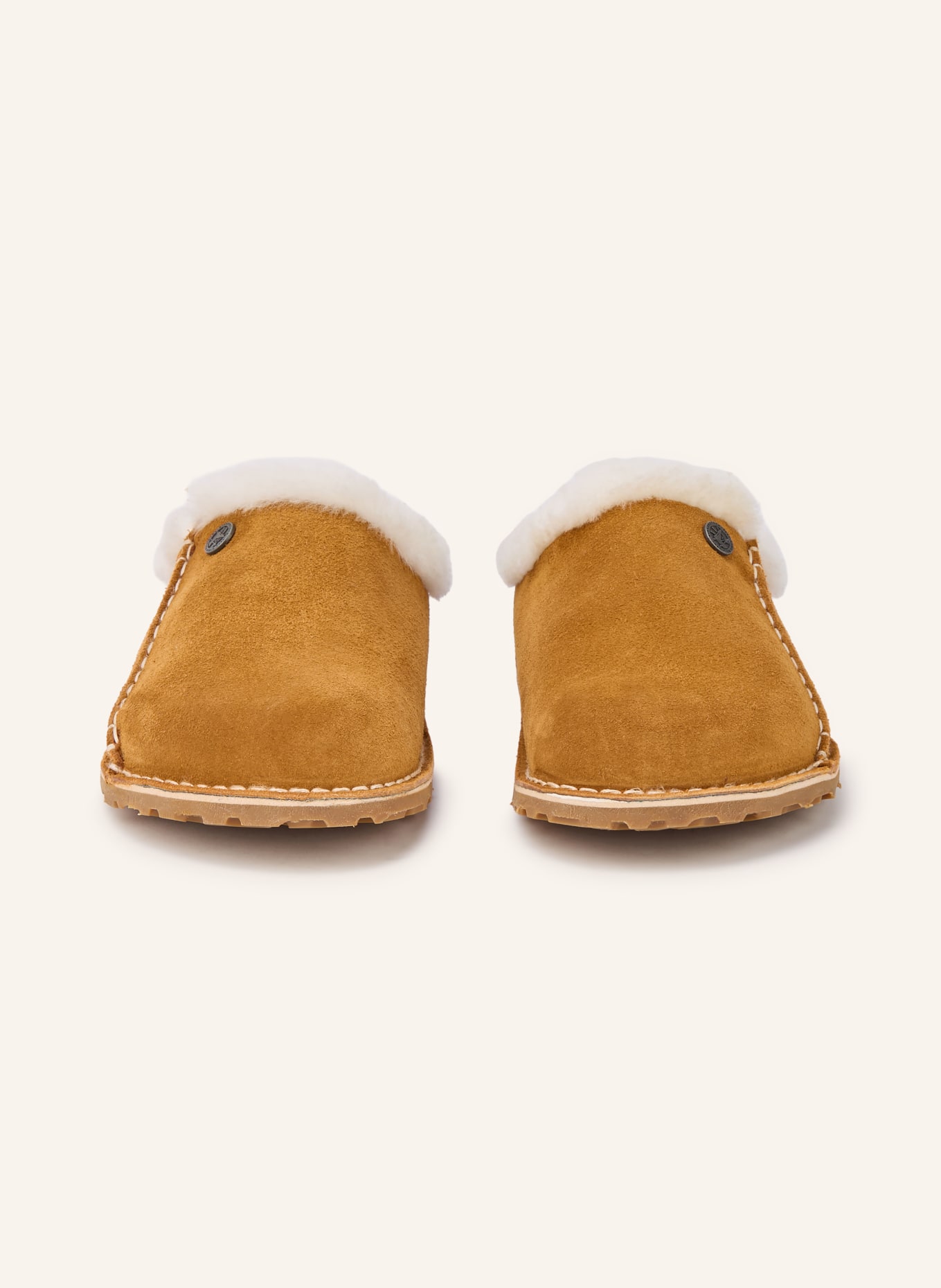 BIRKENSTOCK Klapki ZERMATT PREMIUM: JASNOBRĄZOWY / BIAŁY