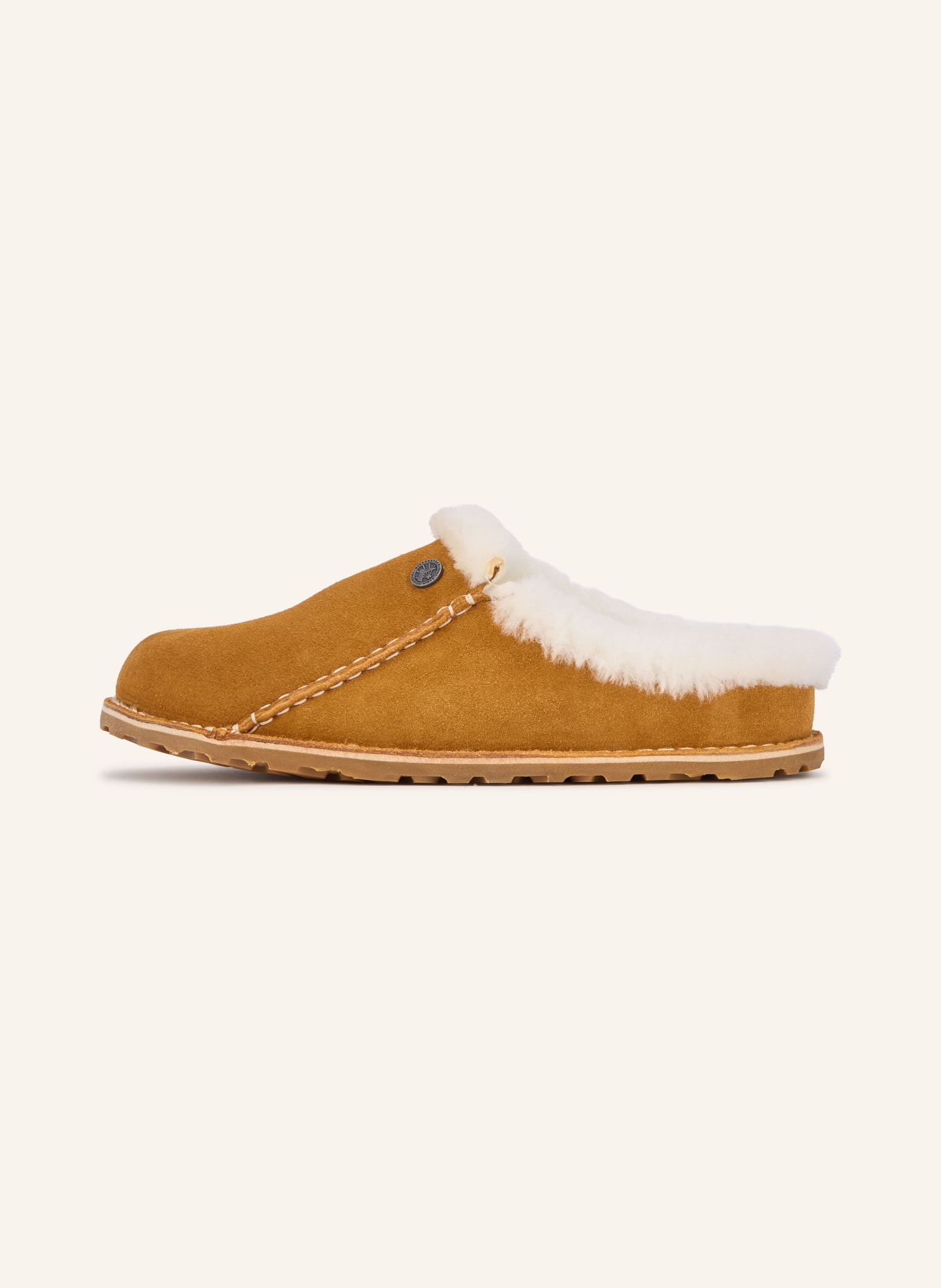 BIRKENSTOCK Klapki ZERMATT PREMIUM: JASNOBRĄZOWY / BIAŁY