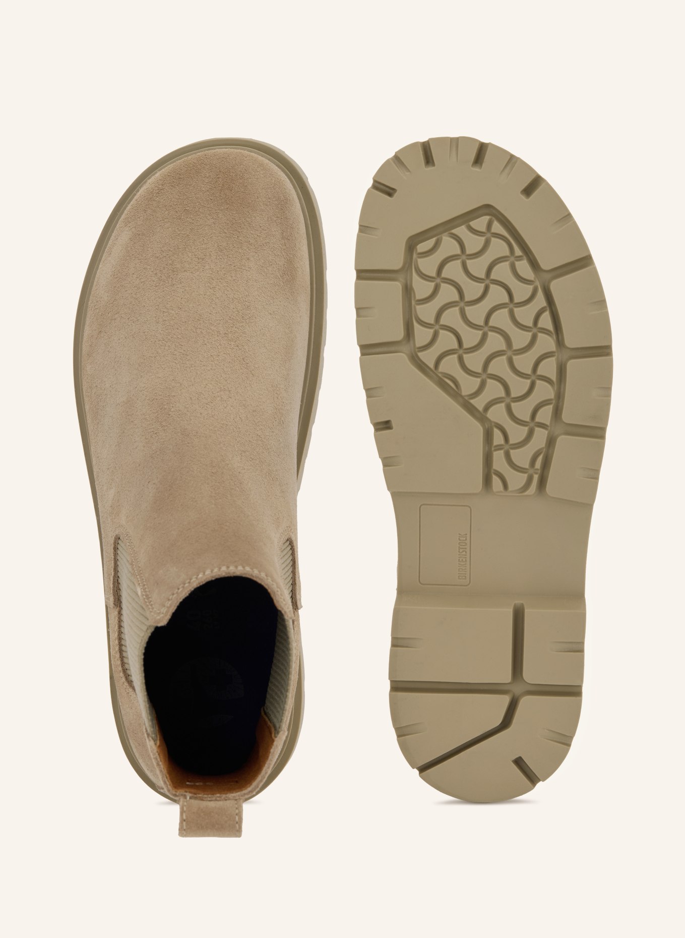 BIRKENSTOCK Chelsea boots HIGHWOOD SLIP ON MID: TAUPE