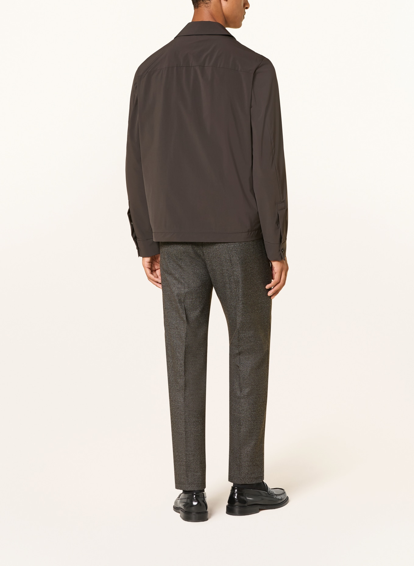 DRYKORN CHASY Extra Slim Fit Trousers: DARK GRAY / LIGHT GRAY