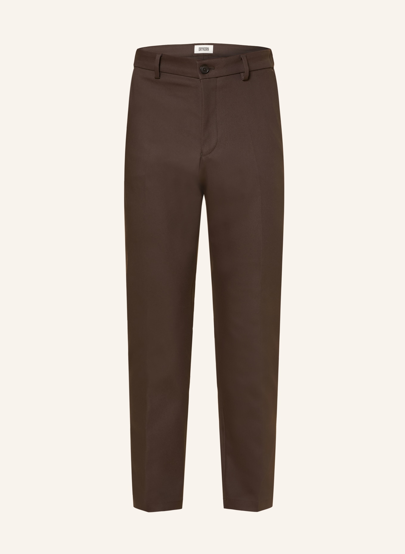 DRYKORN Hose AJEND Regular Fit: DUNKELBRAUN