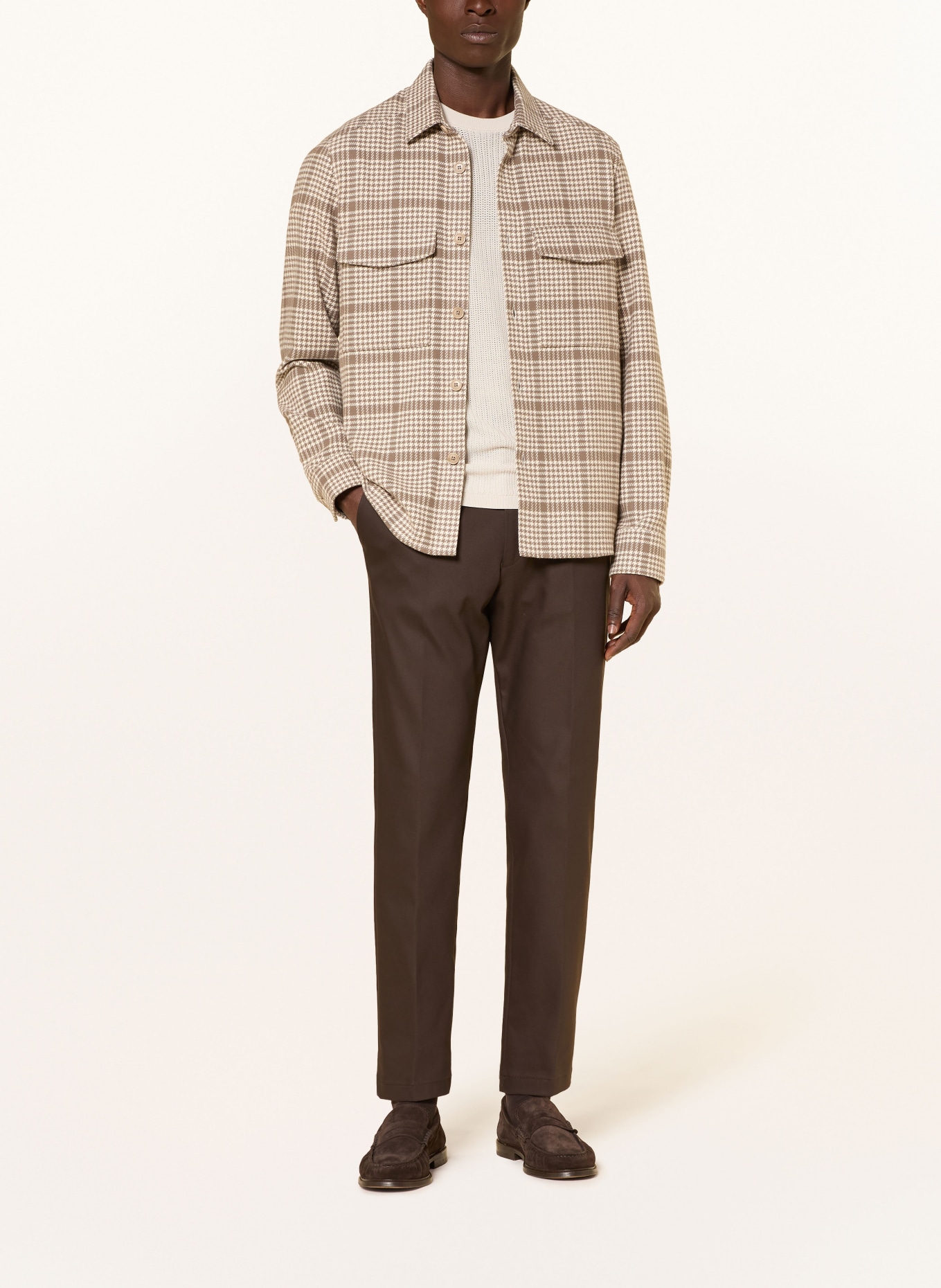 DRYKORN Hose AJEND Regular Fit: DUNKELBRAUN