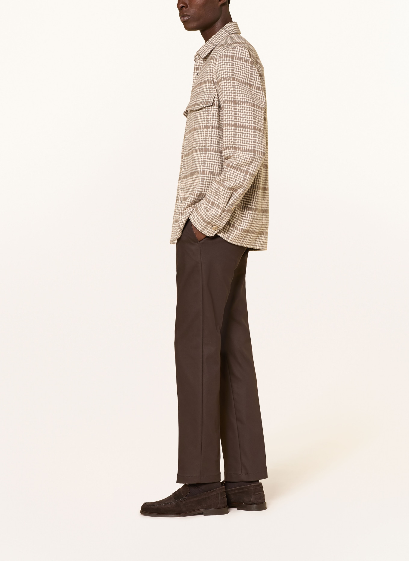 DRYKORN Hose AJEND Regular Fit: DUNKELBRAUN