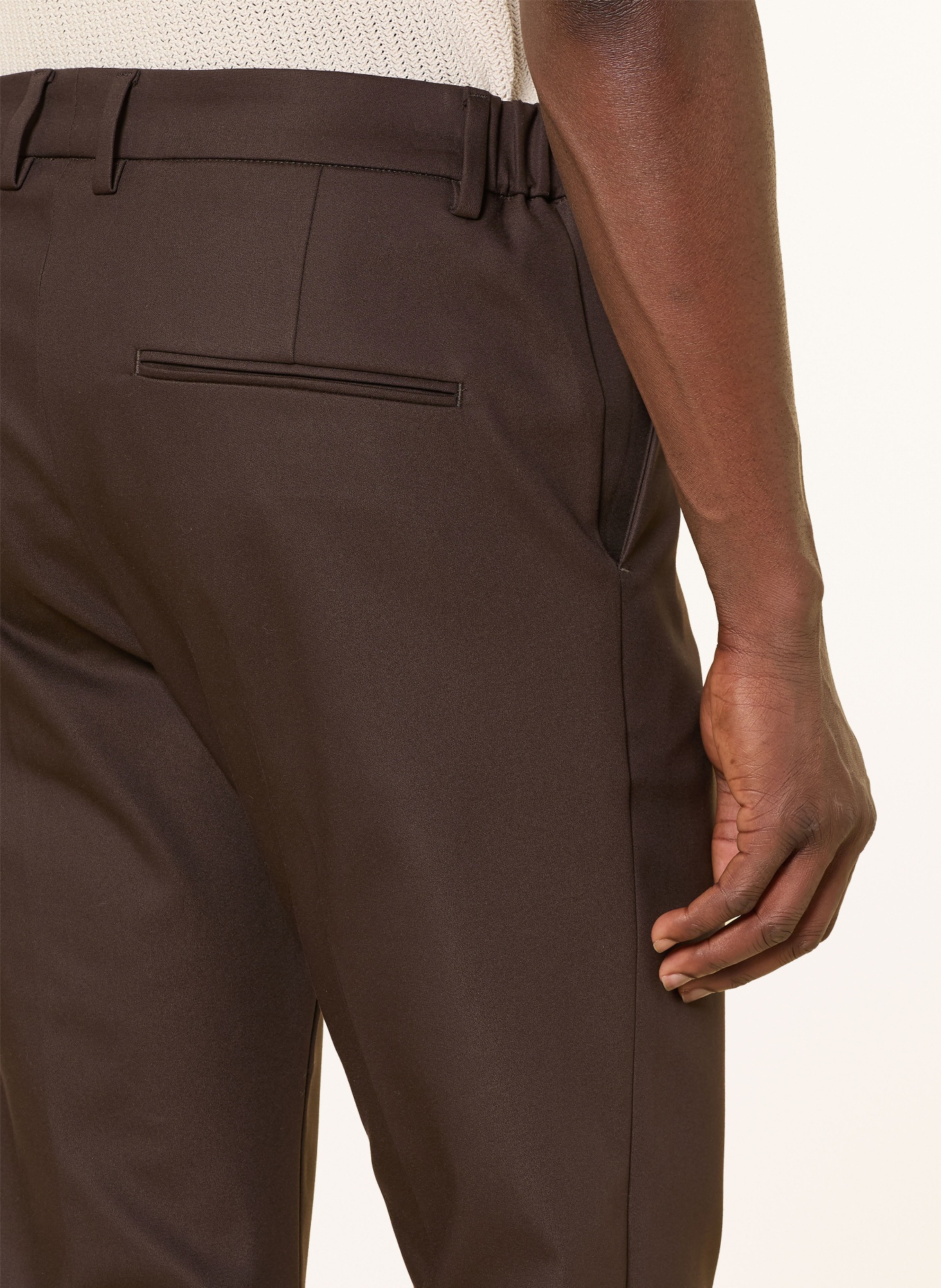 DRYKORN Hose AJEND Regular Fit: DUNKELBRAUN