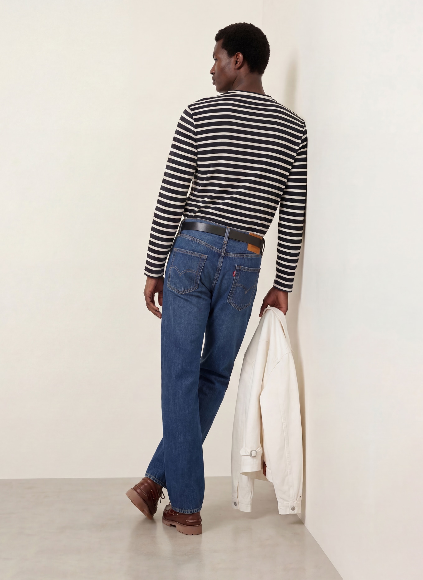 Levi's® Jeans 555 Relaxed Straight Fit: 35 Dark Indigo - Worn In