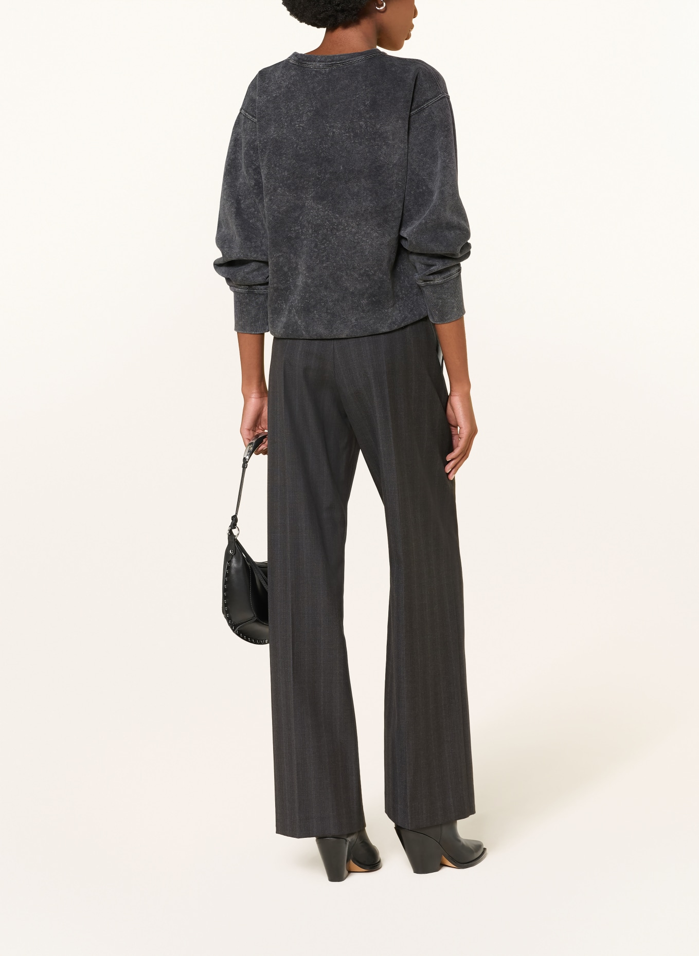 MARANT ÉTOILE Sweatshirt RISE: DUNKELGRAU / HELLGRAU