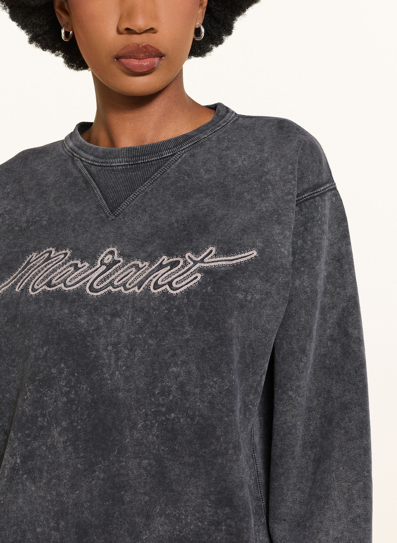 MARANT ÉTOILE Sweatshirt RISE: DUNKELGRAU / HELLGRAU