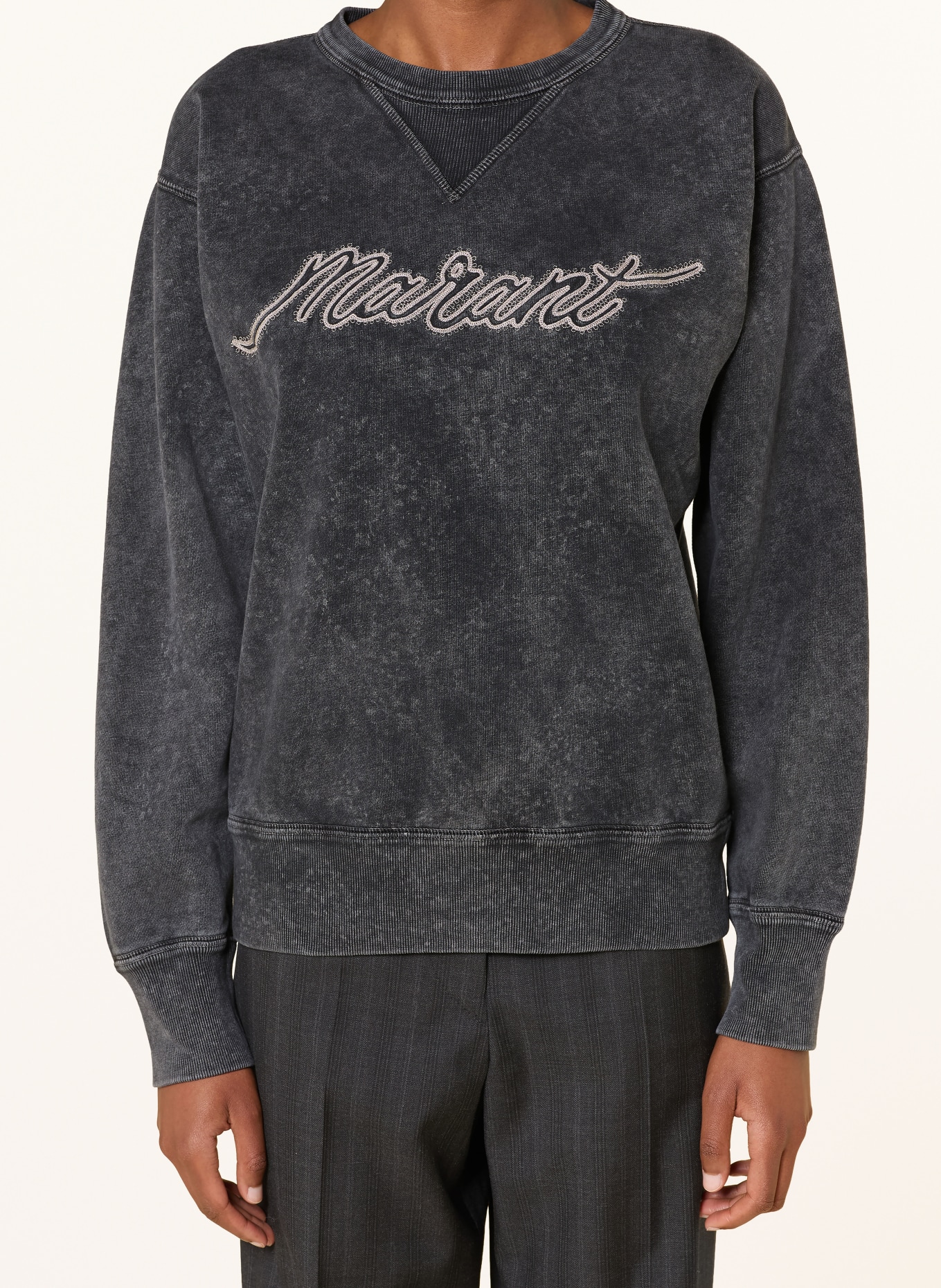 MARANT ÉTOILE Sweatshirt RISE: DUNKELGRAU / HELLGRAU