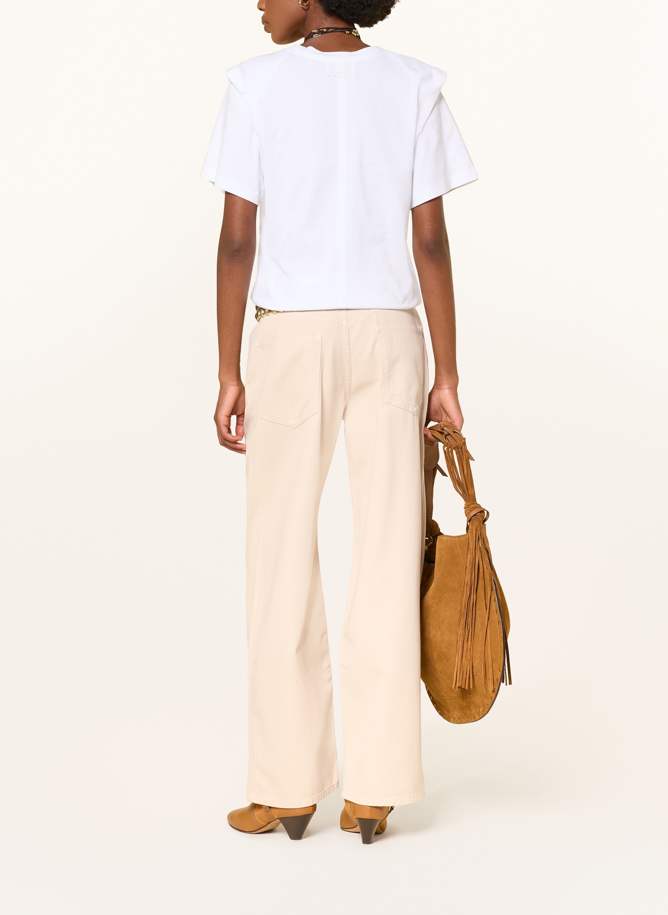 MARANT ÉTOILE Straight jeans RODAYNA: 23EC ecru