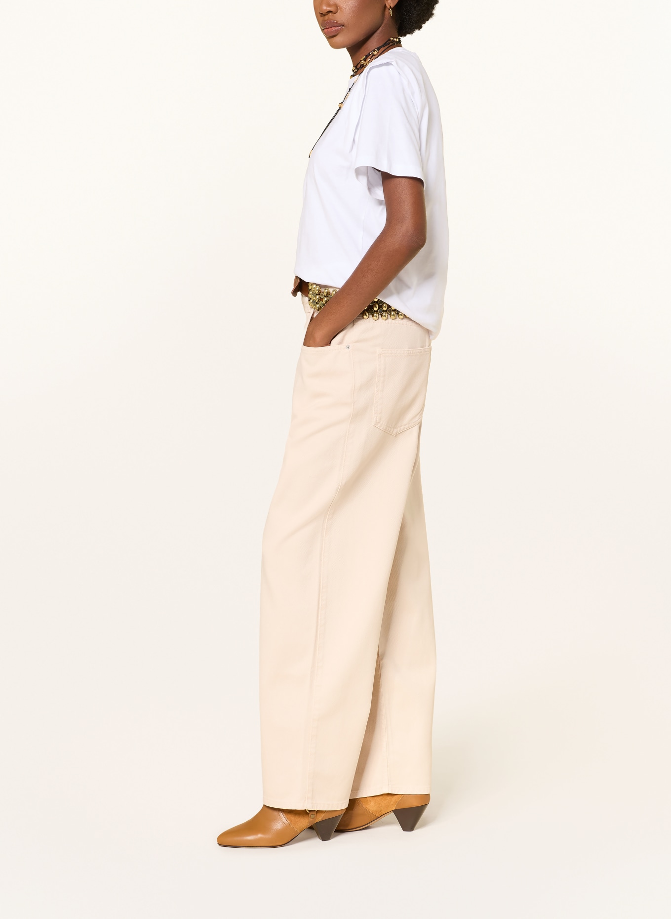 MARANT ÉTOILE Straight jeans RODAYNA: 23EC ecru