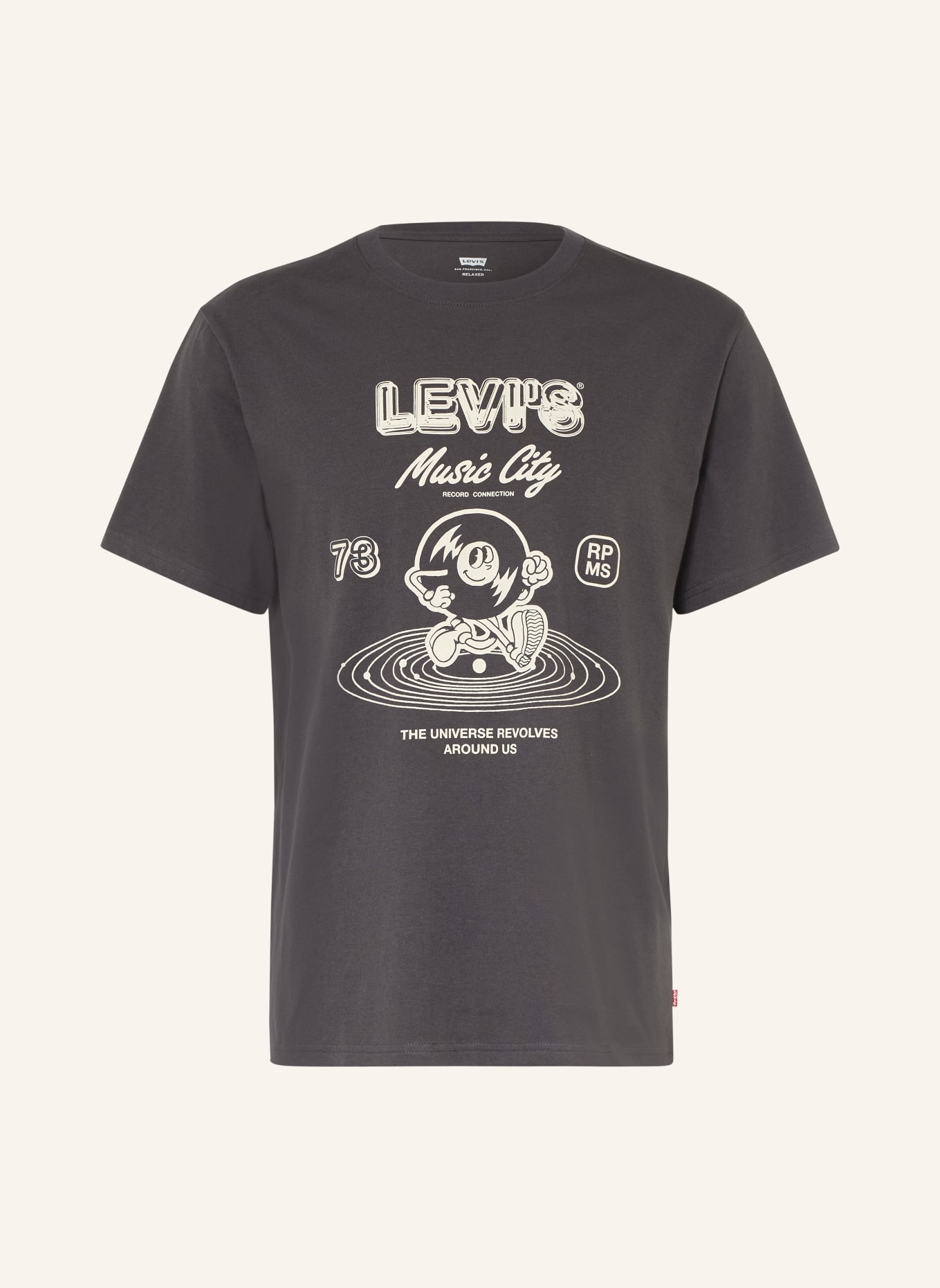Levi's® T-Shirt: SCHWARZ / HELLGELB