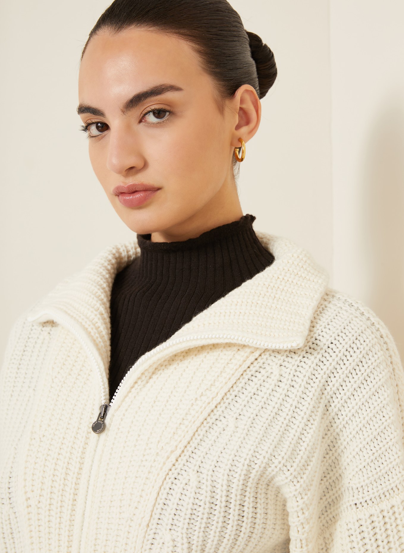 IRIS von ARNIM Strickjacke BRUNETTA aus Cashmere: ECRU