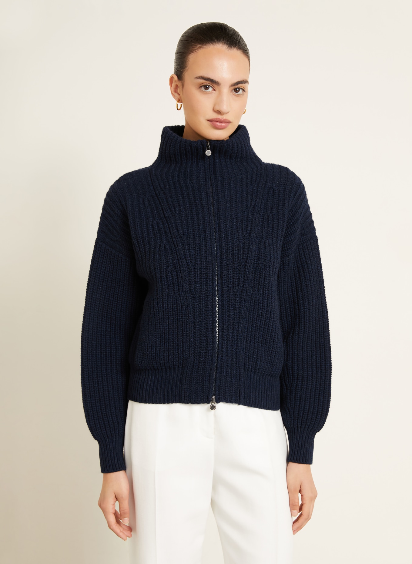 IRIS von ARNIM Strickjacke BRUNETTA aus Cashmere: DUNKELBLAU