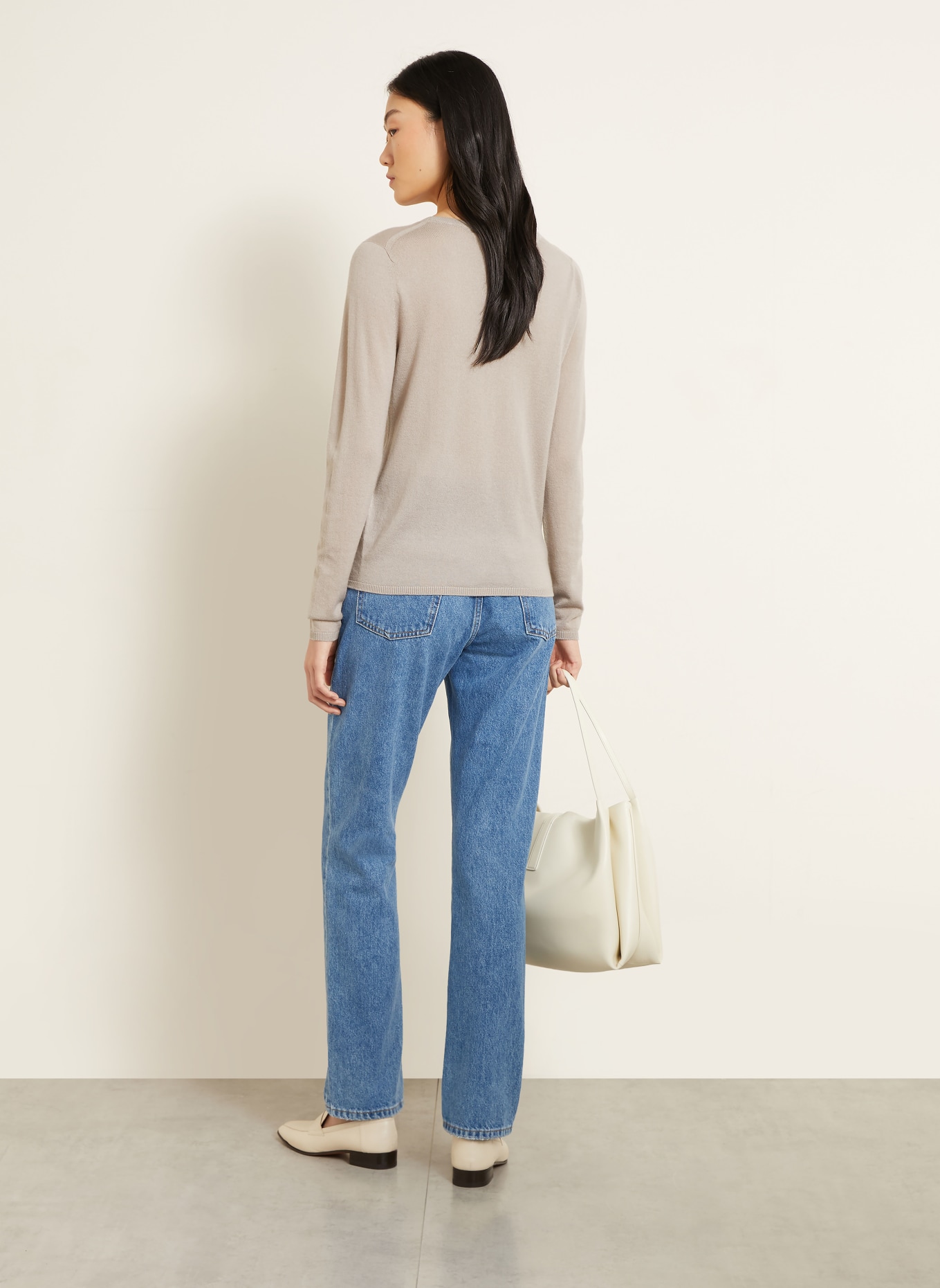 IRIS von ARNIM Cashmere-Pullover LAUREEN: HELLGRAU