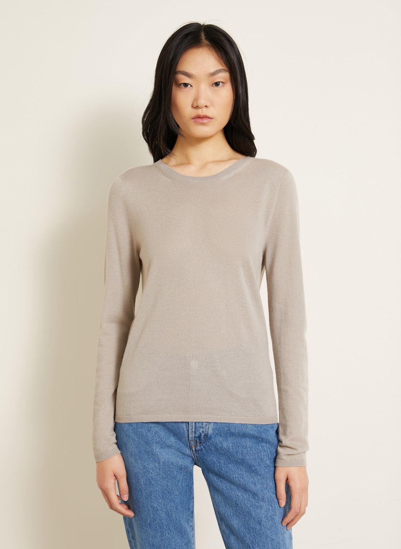 IRIS von ARNIM Cashmere-Pullover LAUREEN: HELLGRAU