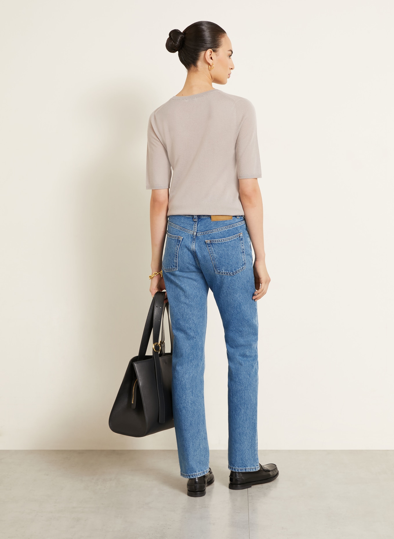 IRIS von ARNIM Strickshirt aus Cashmere: BEIGE